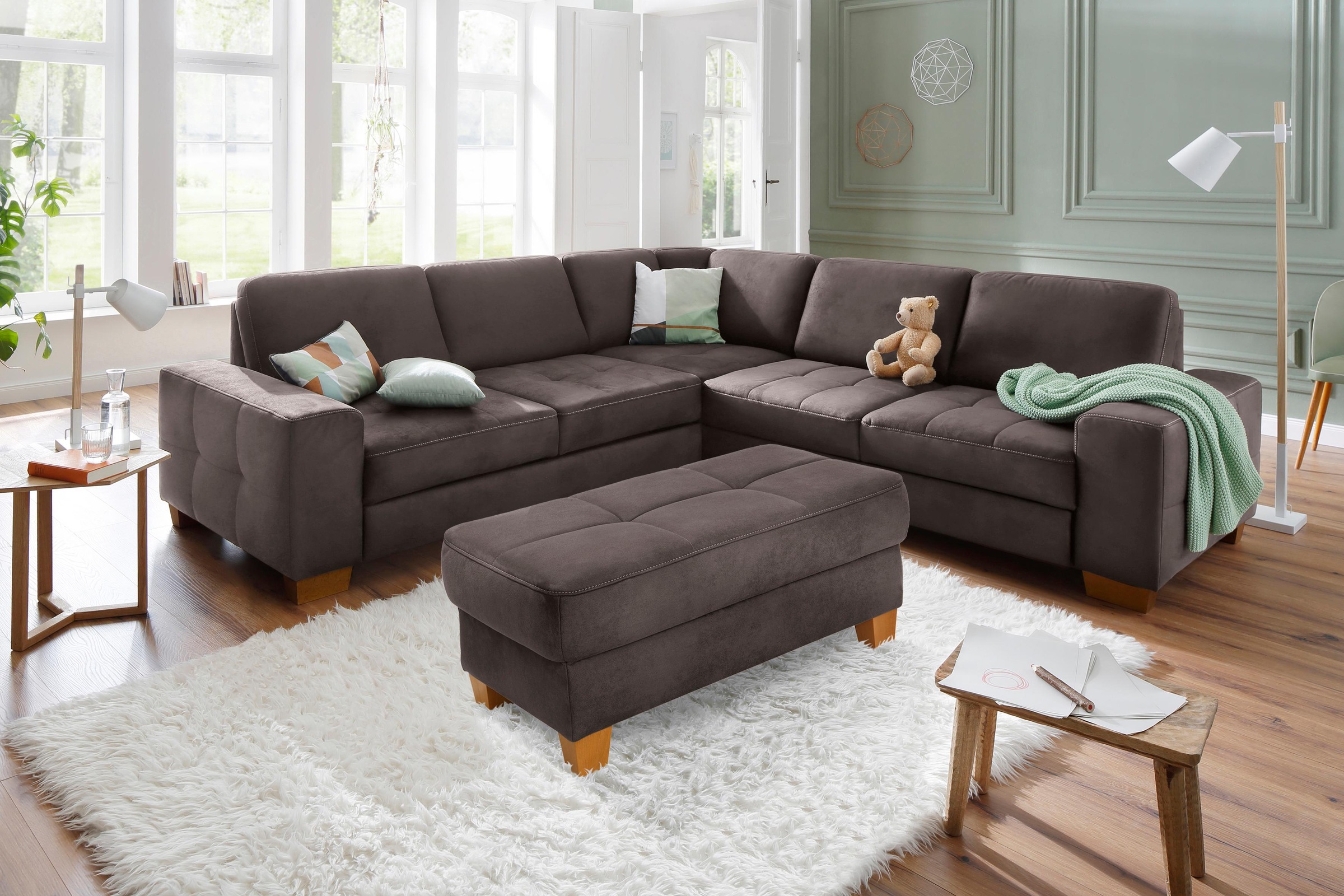 Home affaire Hocker »Puccini«, mit Kontrastnaht