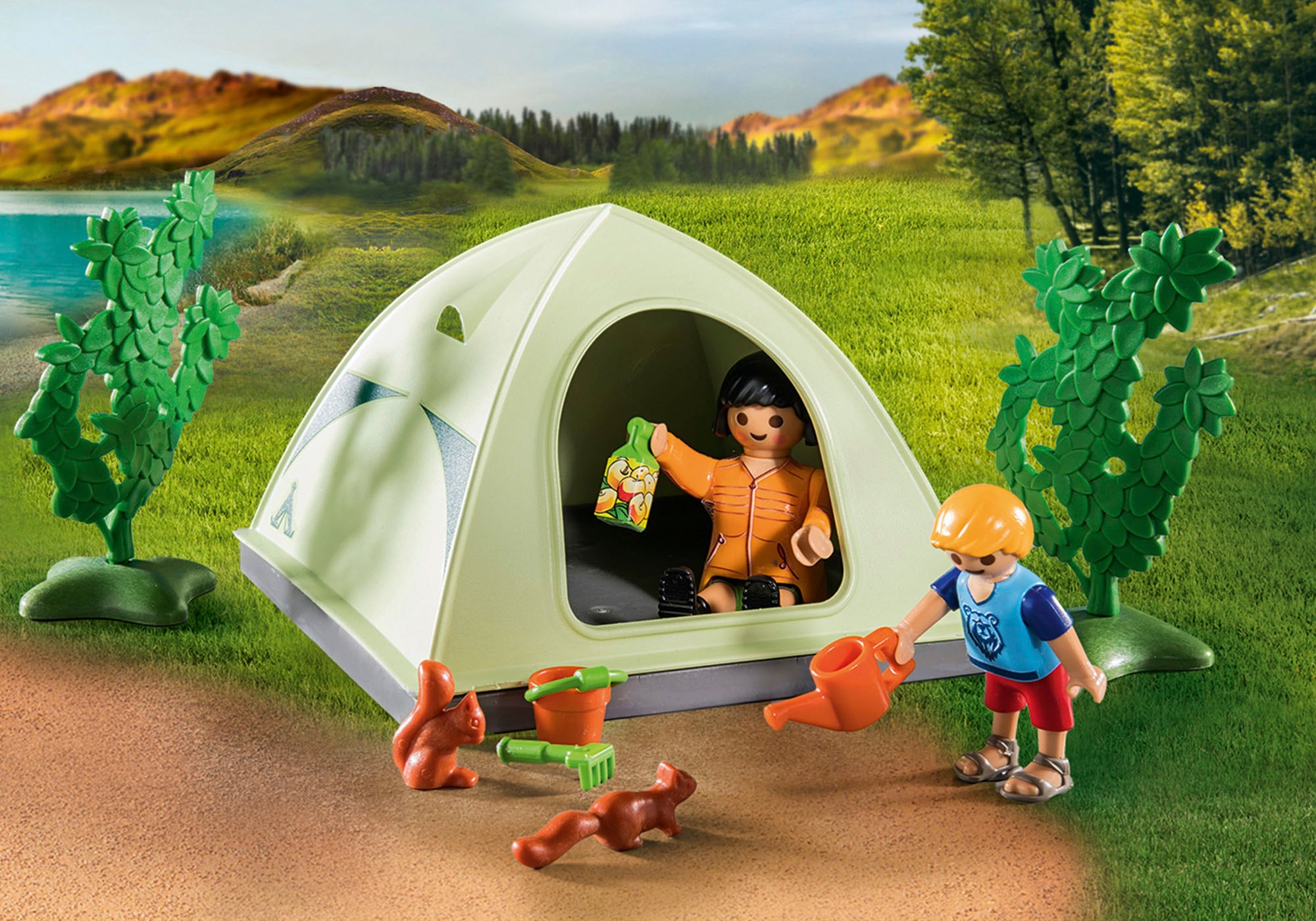 Playmobil® Konstruktions-Spielset »Campingplatz (71424), Family & Fun«, (100 St.)
