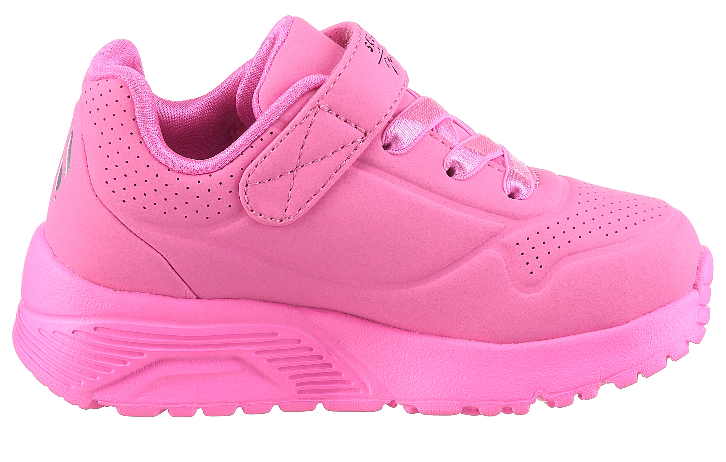 Skechers Sneaker »UNO LITE«, Klettschuh mit bunten Herzen, Größenschablone zum Download
