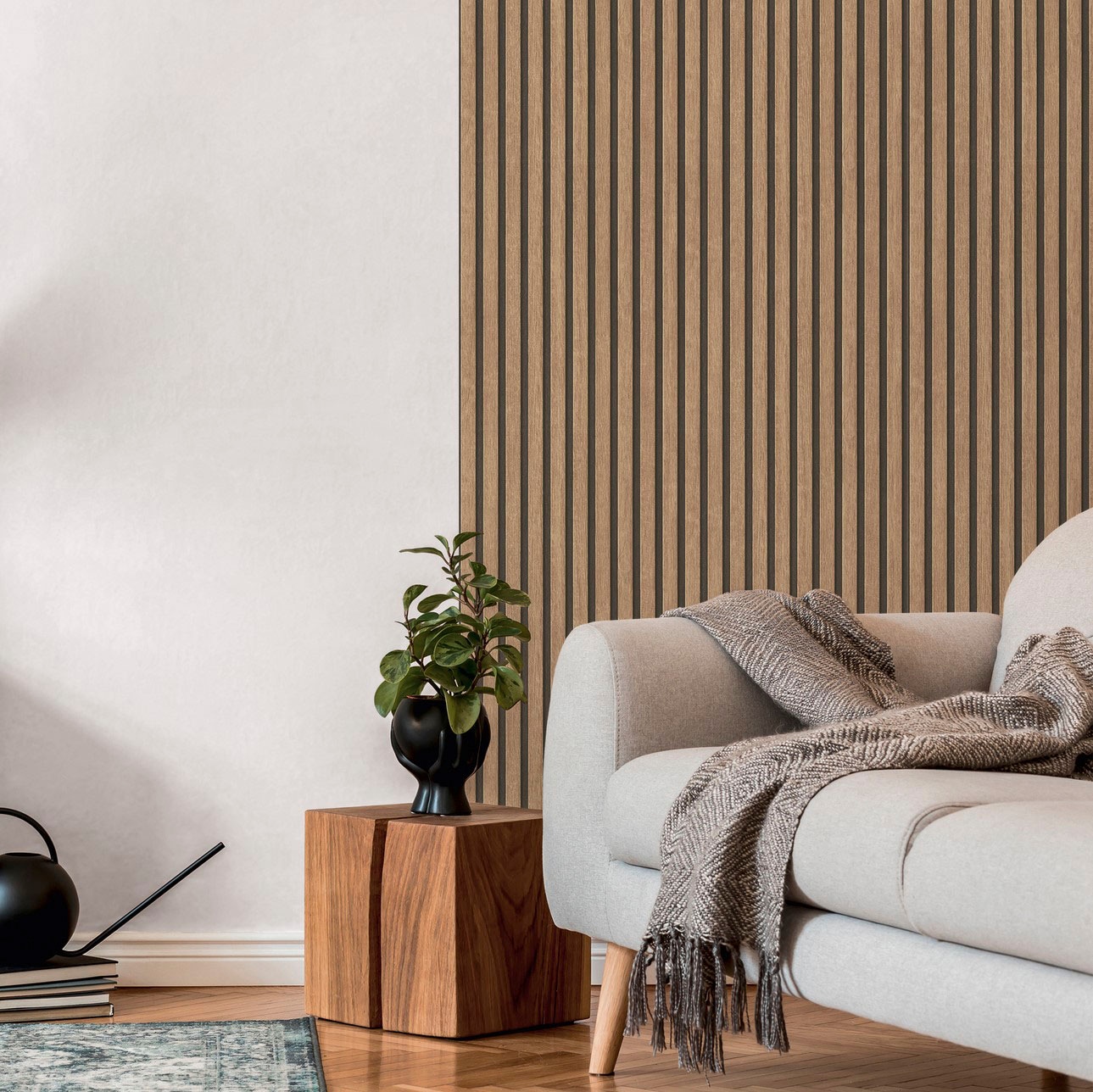 A.S. Création Vliestapete »PrintWalls II Skandinavische Holzpaneele«, matt-gemustert-neutral, Holzoptik Vlies Vlies Wand Tapeten Wohnzimmer Schlafzimmer Küche Optik