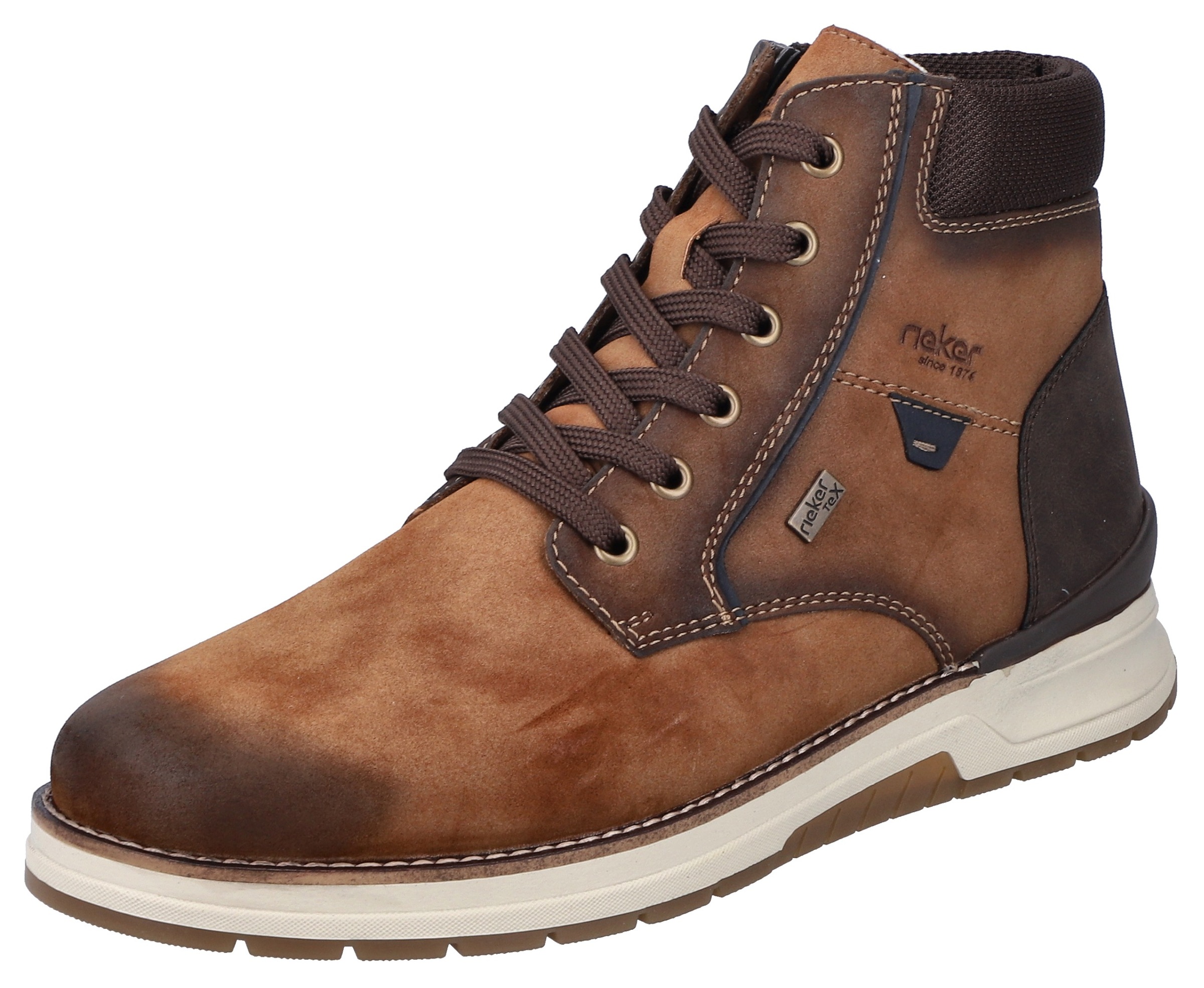 Rieker Winterboots, Schnürboots, Winterstiefelette, MemoCup-Ausstattung, Used-Optik