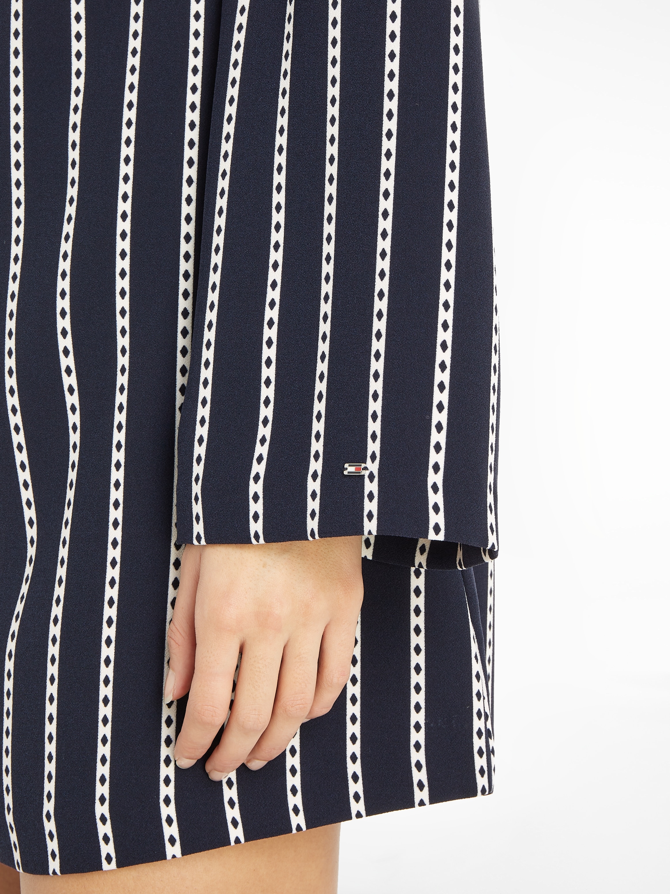 Tommy Hilfiger Blusenkleid »ARGYLE STRIPE CREPE SHIFT DRESS«, mit Rundhals  online bei