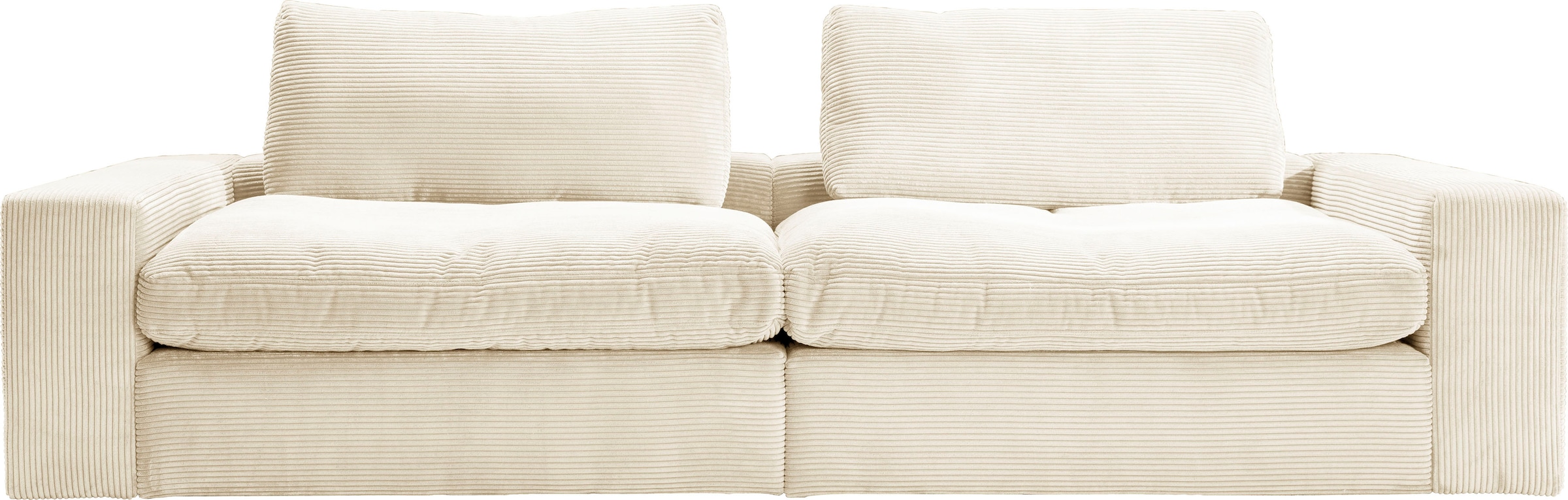 alina Big-Sofa »Sandy«, 256 cm breit und 123 cm tief, in modernem Cordstoff günstig online kaufen