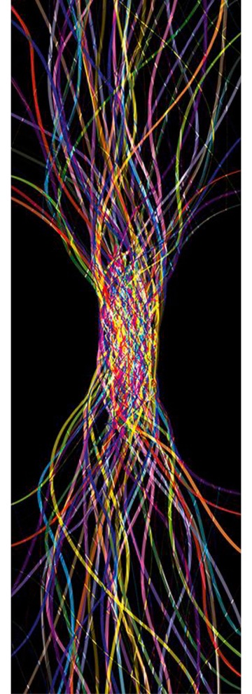 Architects Paper Fototapete »Cable Tangle Black«, Vlies, Wand, Schräge günstig online kaufen