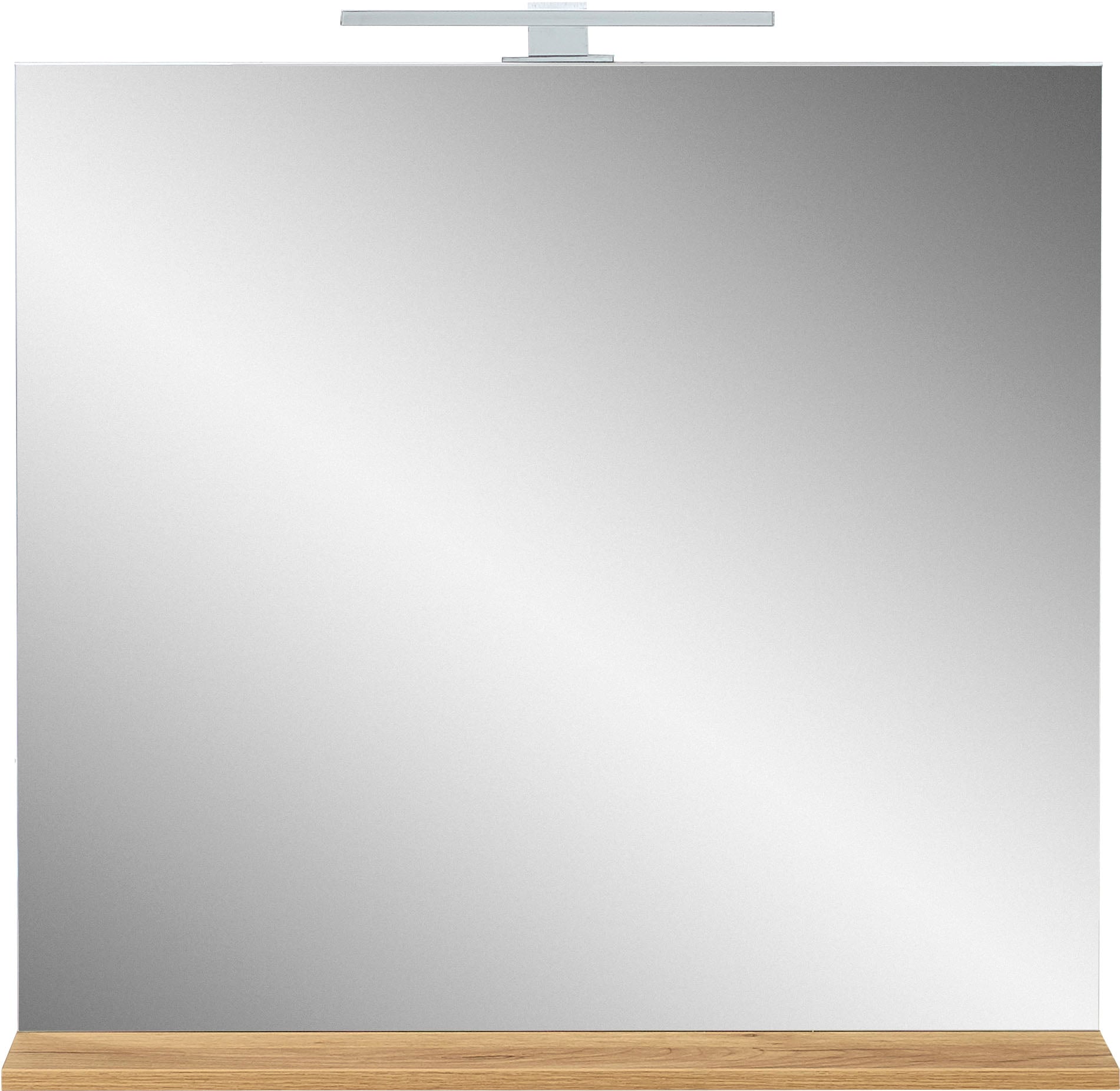 andas Badspiegel »Majtum mit Ablageboden und LED-Beleuchtung«, Breite 76 cm, widerstandsfähige Oberfläche, Made in Germany