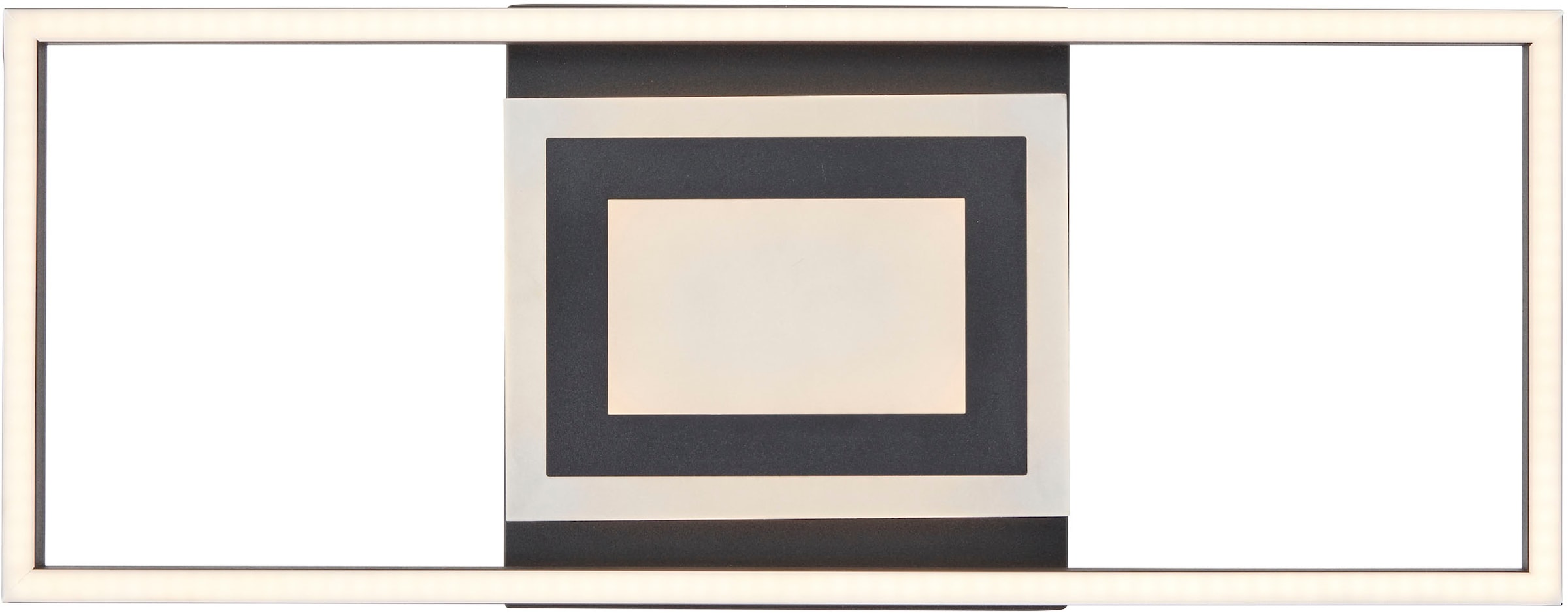BreLight LED Deckenleuchte »Besson«, 55 x 16 cm, 2900 lm, 3000 K, Metall/Kunststoff, schwarz