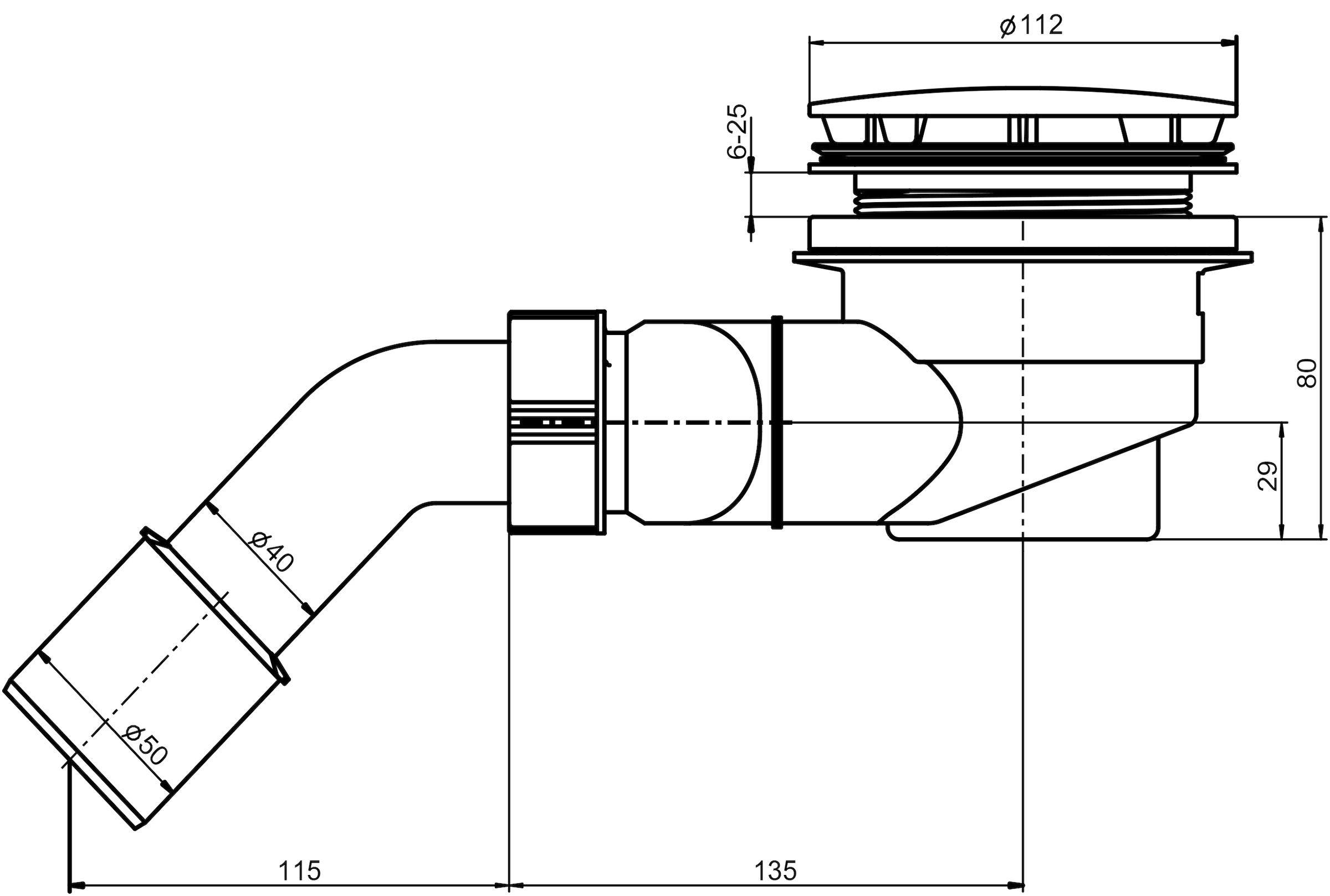 OTTOFOND Duschwanne, (Set), 80x80x3 cm, mit Fußgestell, Ablaufgarnitur und Fugendichtband