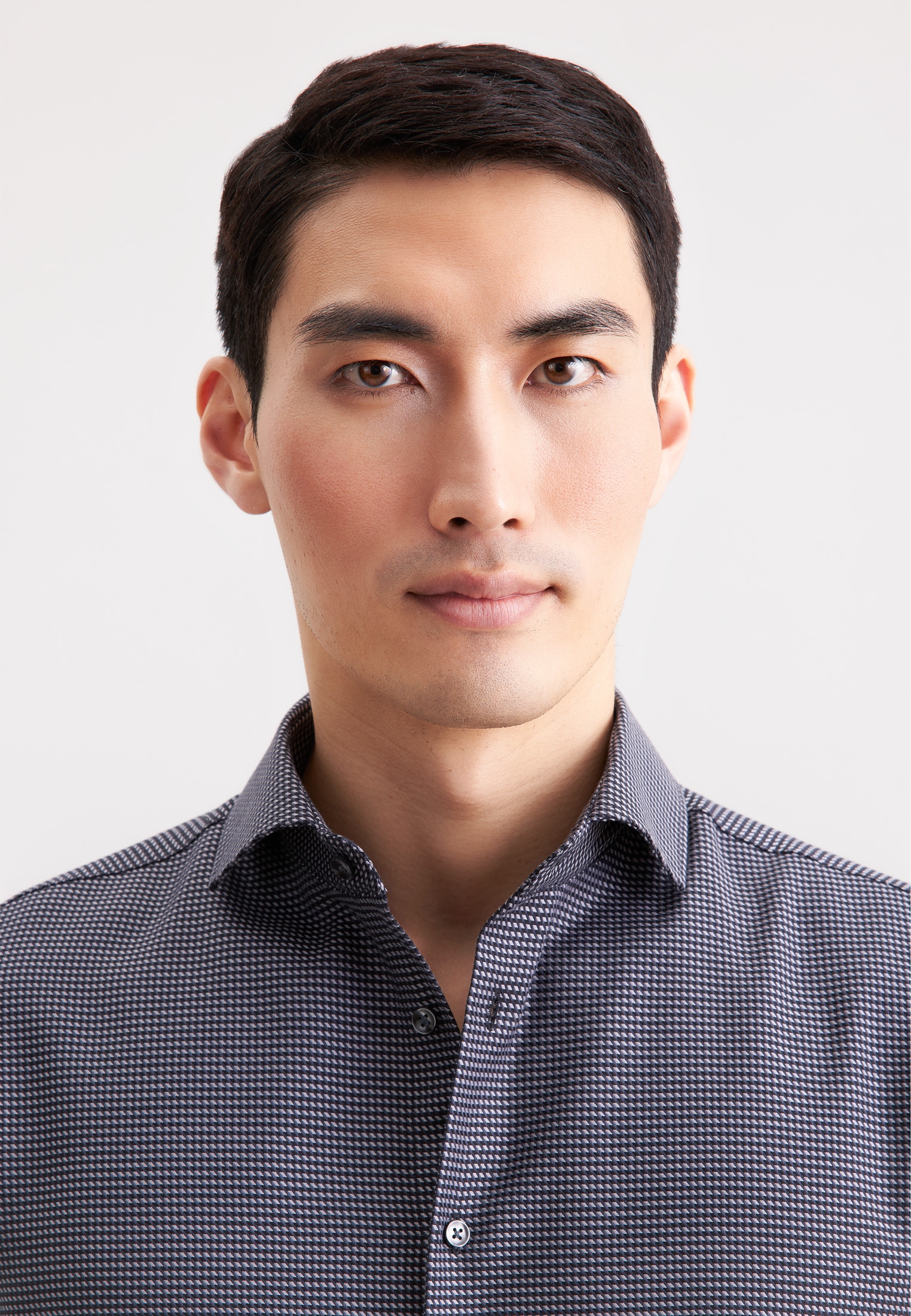 seidensticker Businesshemd »Schwarze Rose« Slim 1/1 Kentkragen Pepita