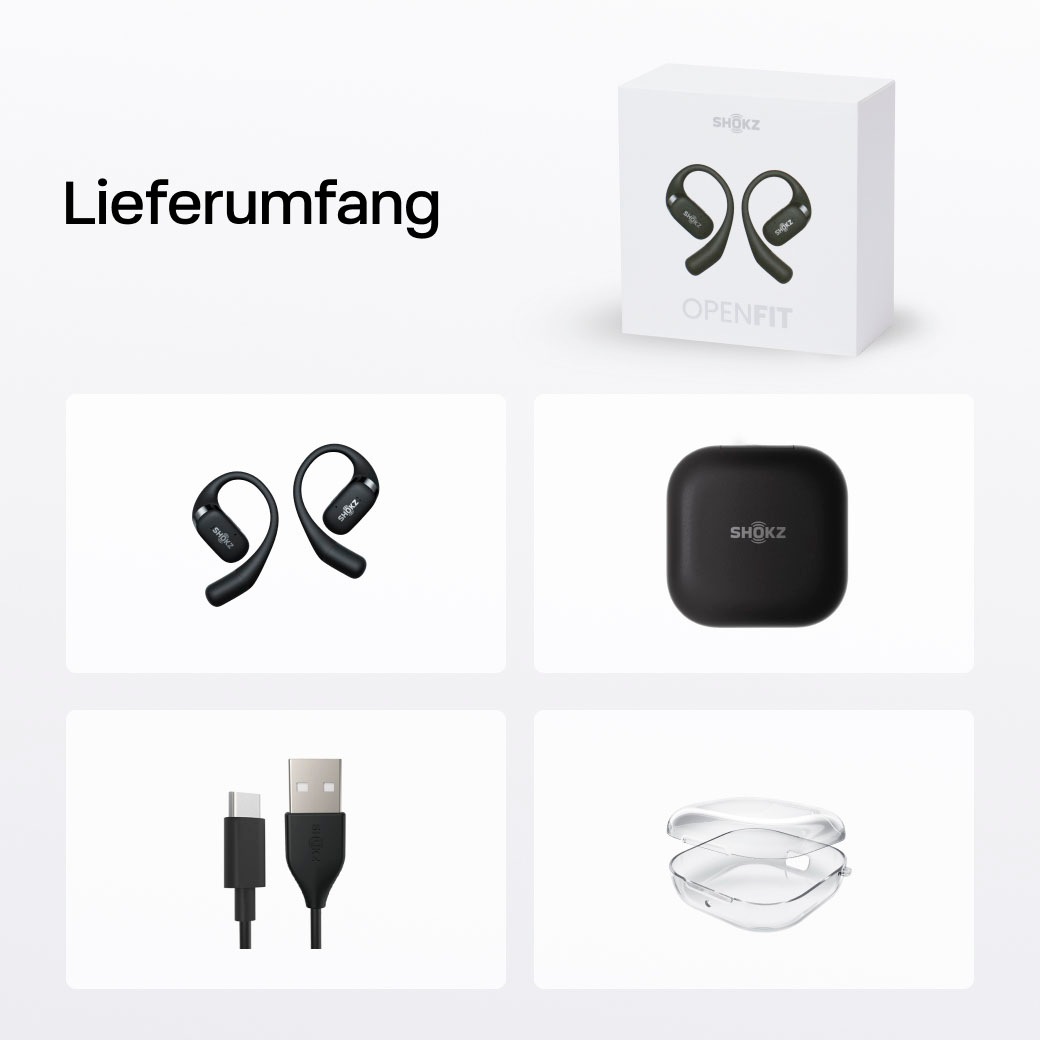 Shokz Open-Ear-Kopfhörer »OpenFit + Case«