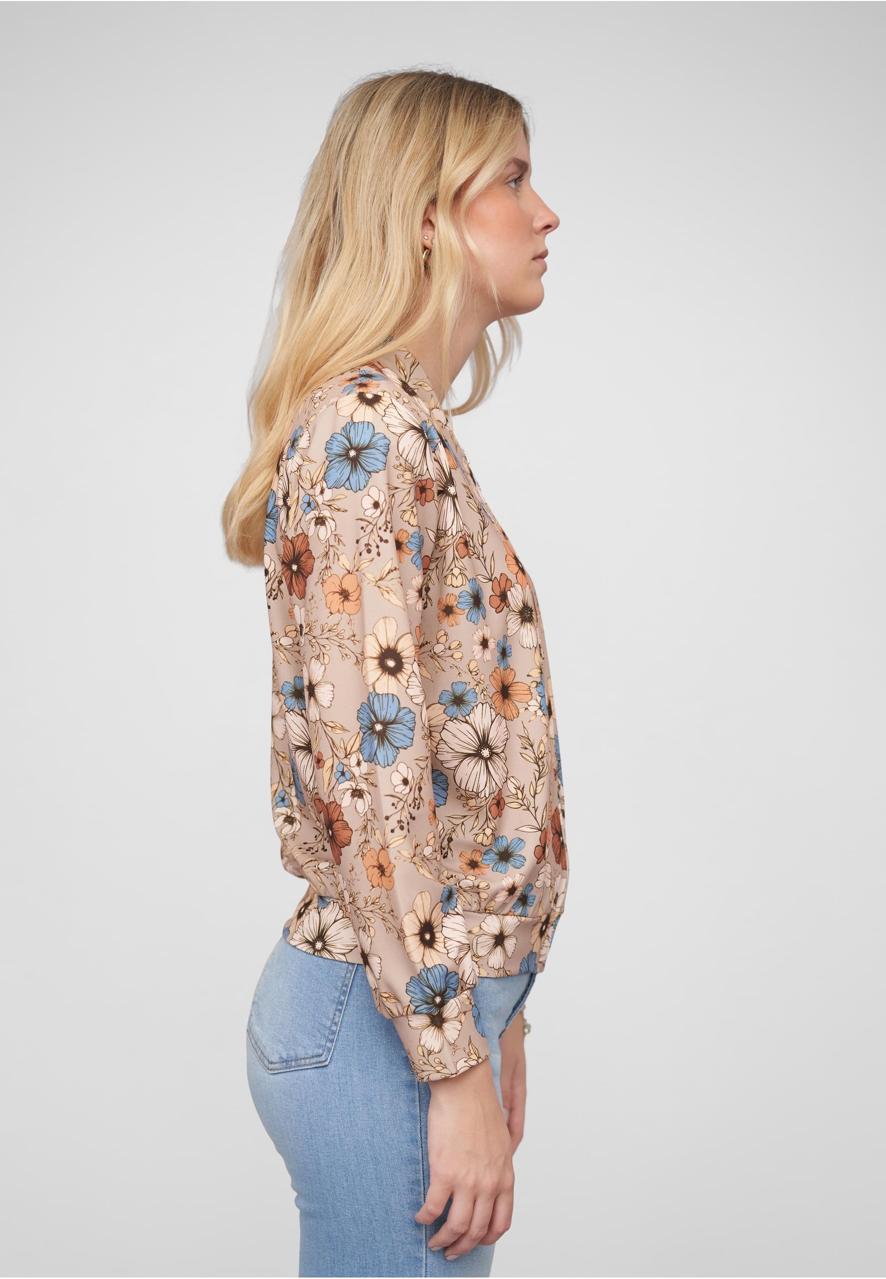 CLOUD 5IVE Klassische Bluse »CLOUD 5IVE Blouson with All-Over Flower Print«