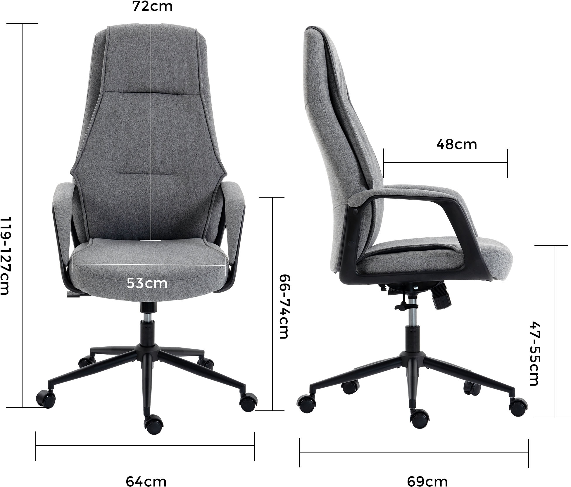 Duo Collection Chefsessel »Arjen« () 1 Stk.Hochwertiger Filzstoffbezug
