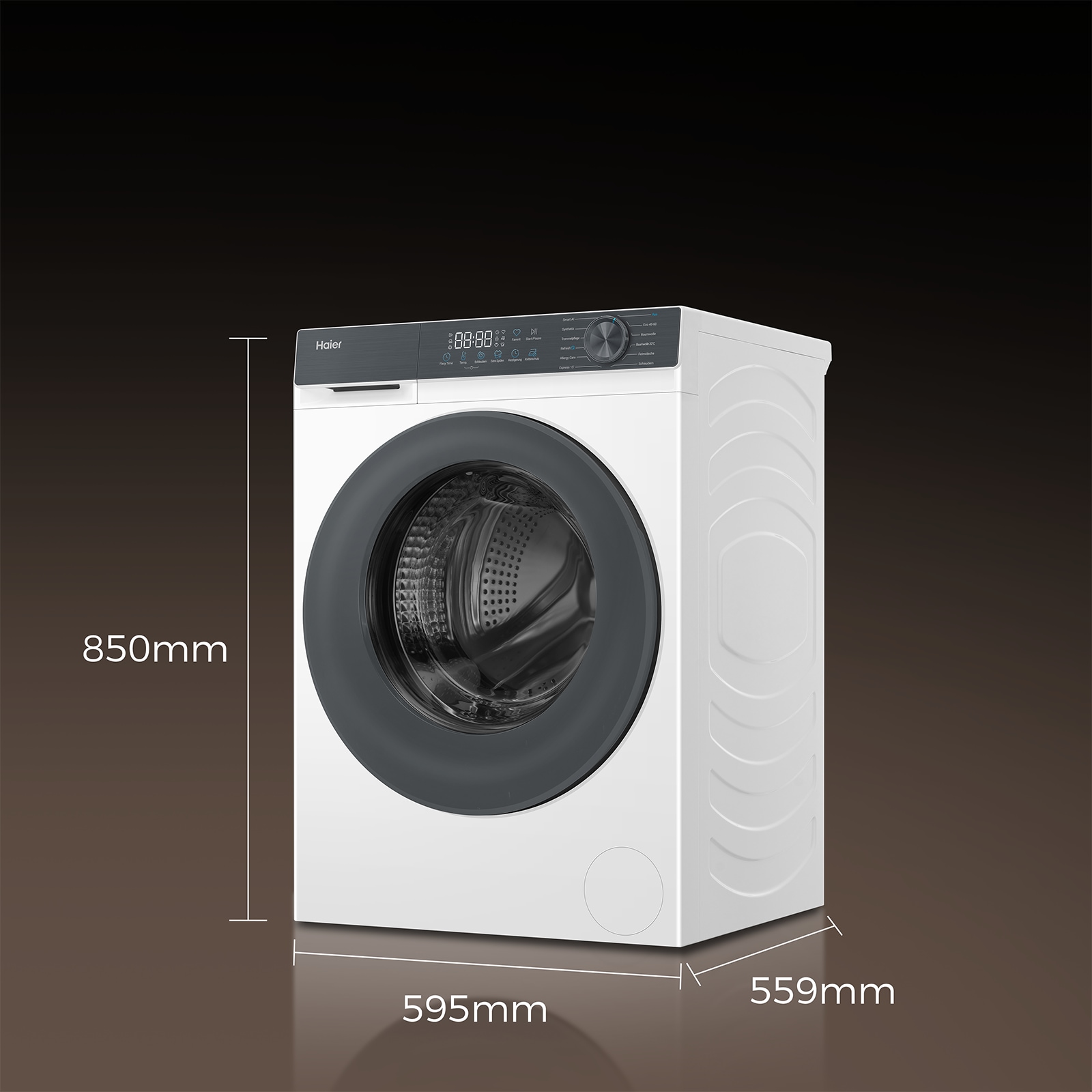 Haier Waschmaschine »HW100-BP14637« 10 kg 1400 U/min Smart AI Automatikprogramm