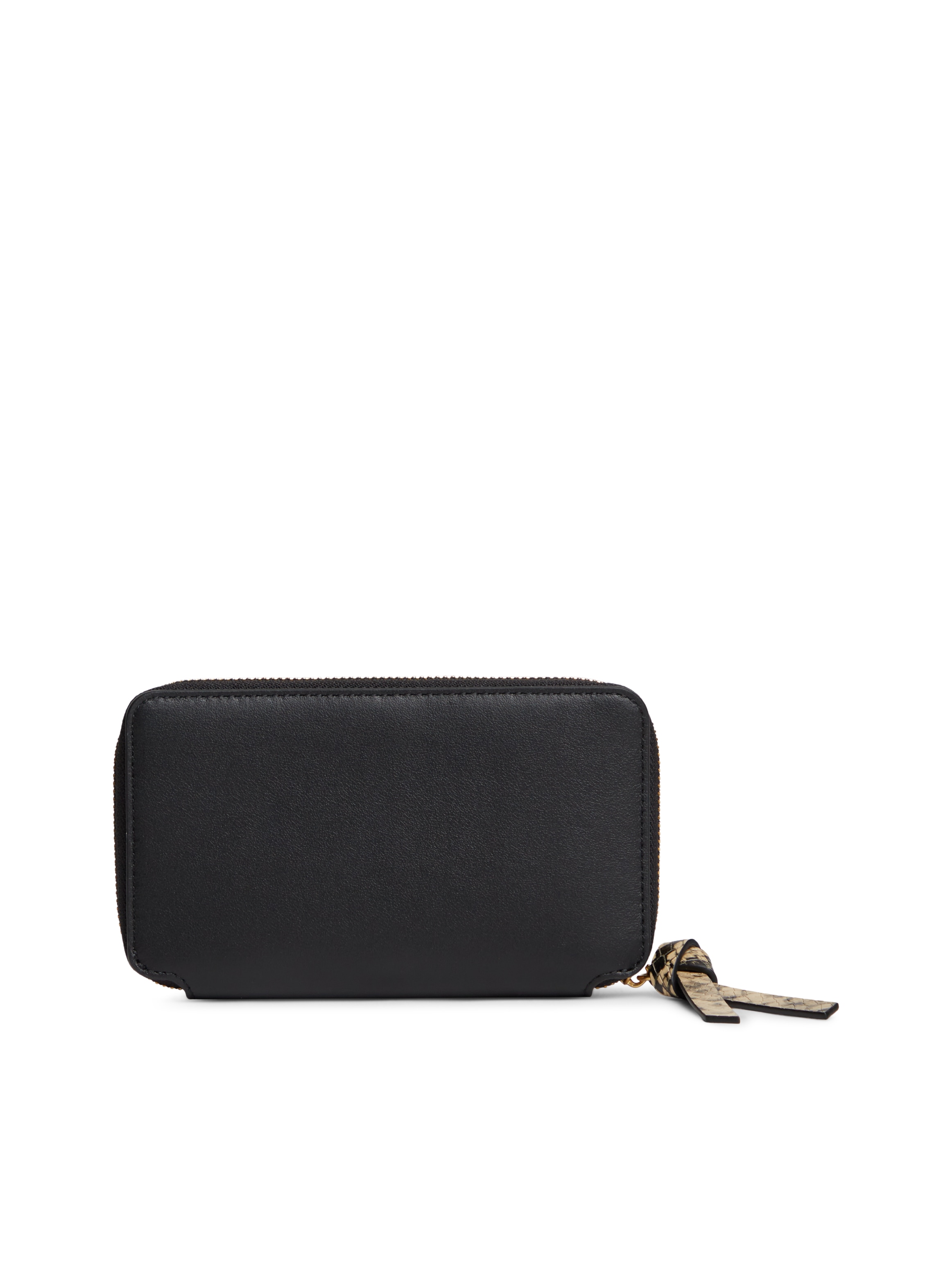 Tommy Hilfiger Geldbörse »TH LEATHER MED ZA WALLET« Damen Geldbeutel, Portemonnaie mit goldfarbenem Logoschriftzug