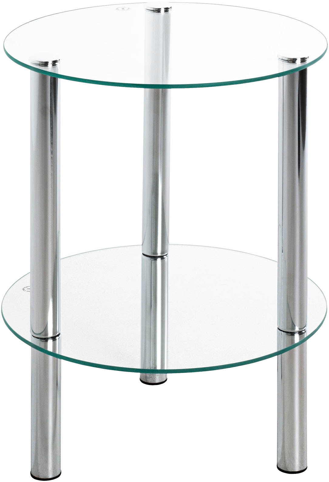 HAKU Beistelltisch »Sofatisch, Wohnzimmertisch« 1 Stk. tlg. rund - aus Metall Silber - Ø/H 35/47 cm