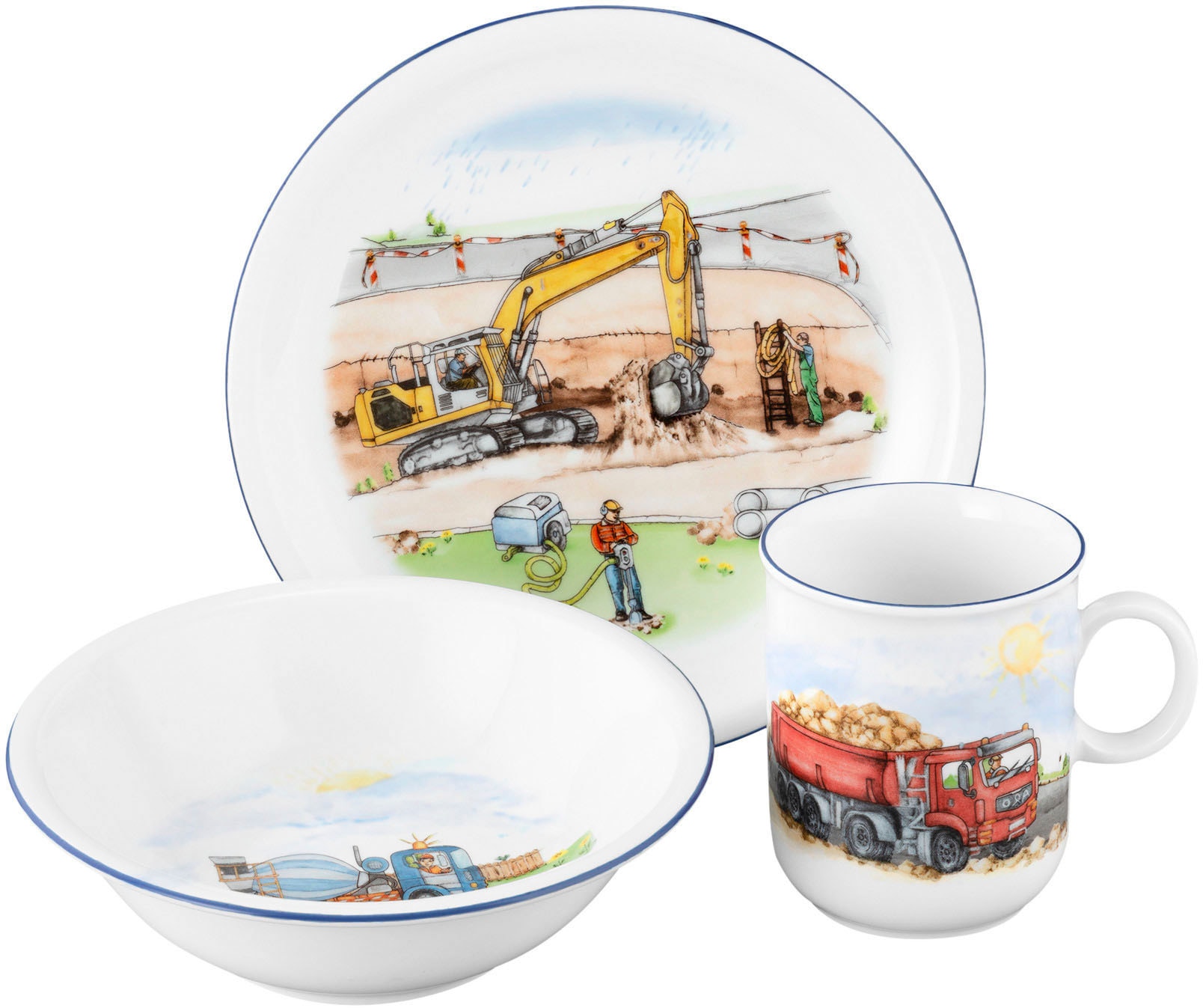 Seltmann Weiden Kindergeschirr-Set »Compact«, (Set, 3 tlg., 1x Becher mit H günstig online kaufen