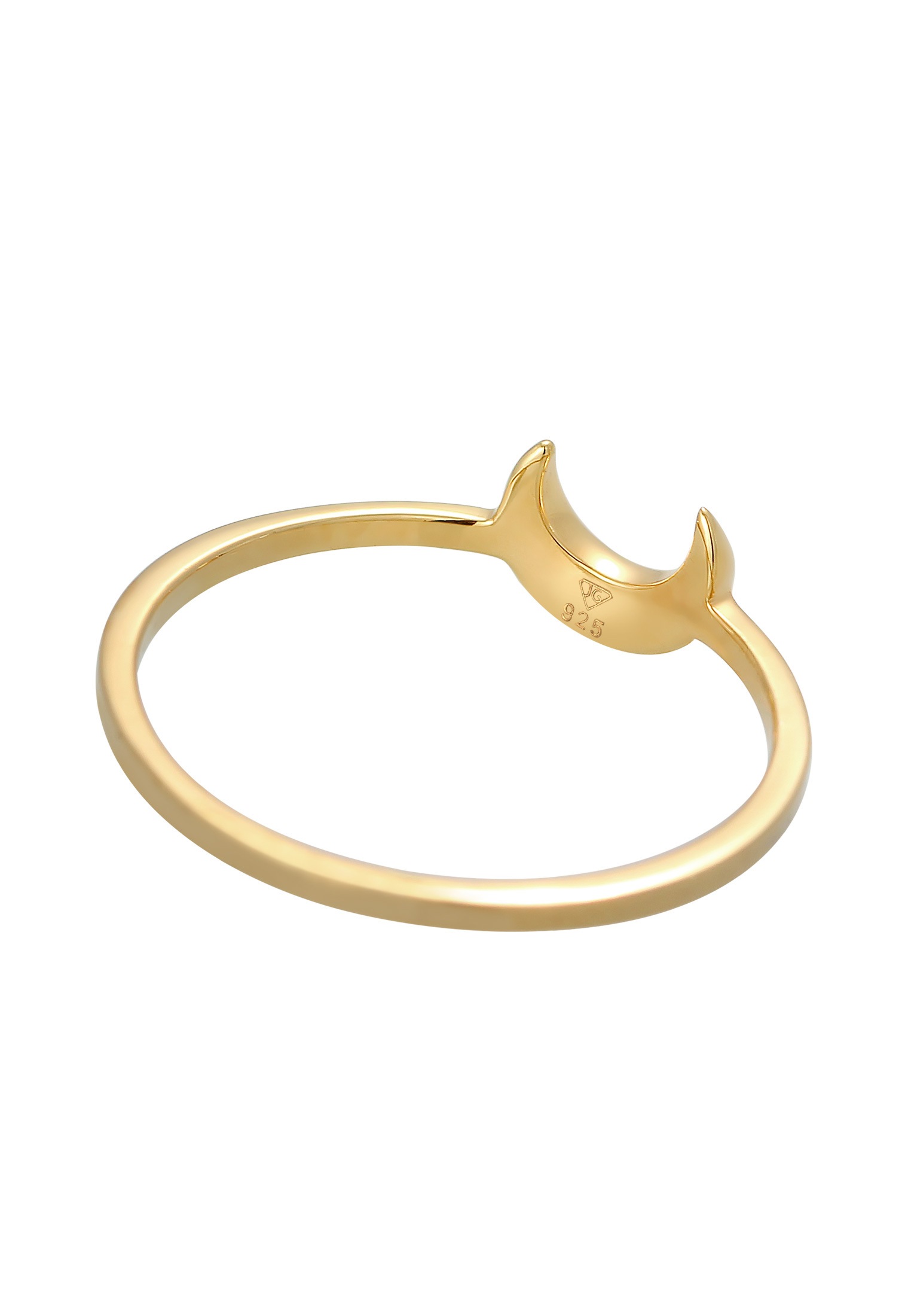 Elli Fingerring »Halbmond Mond Astro Basic 925 Silber«