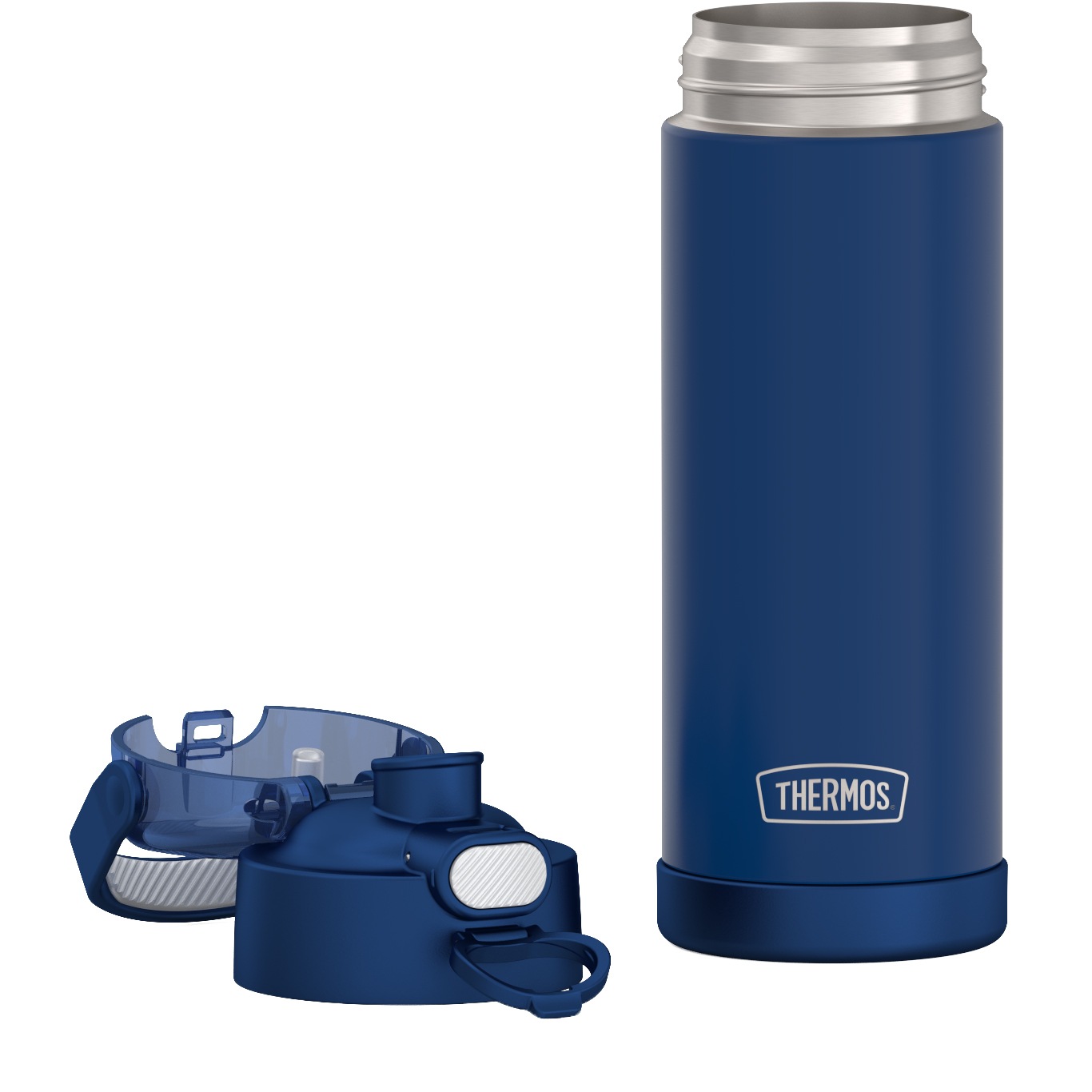 THERMOS Isolierflasche »FUNTAINER Water Bottle, doppelwandiger Edelstahl, spülmaschinenfest« 0,47l, 12h kalt, mit dichschließendem Push Button Lid