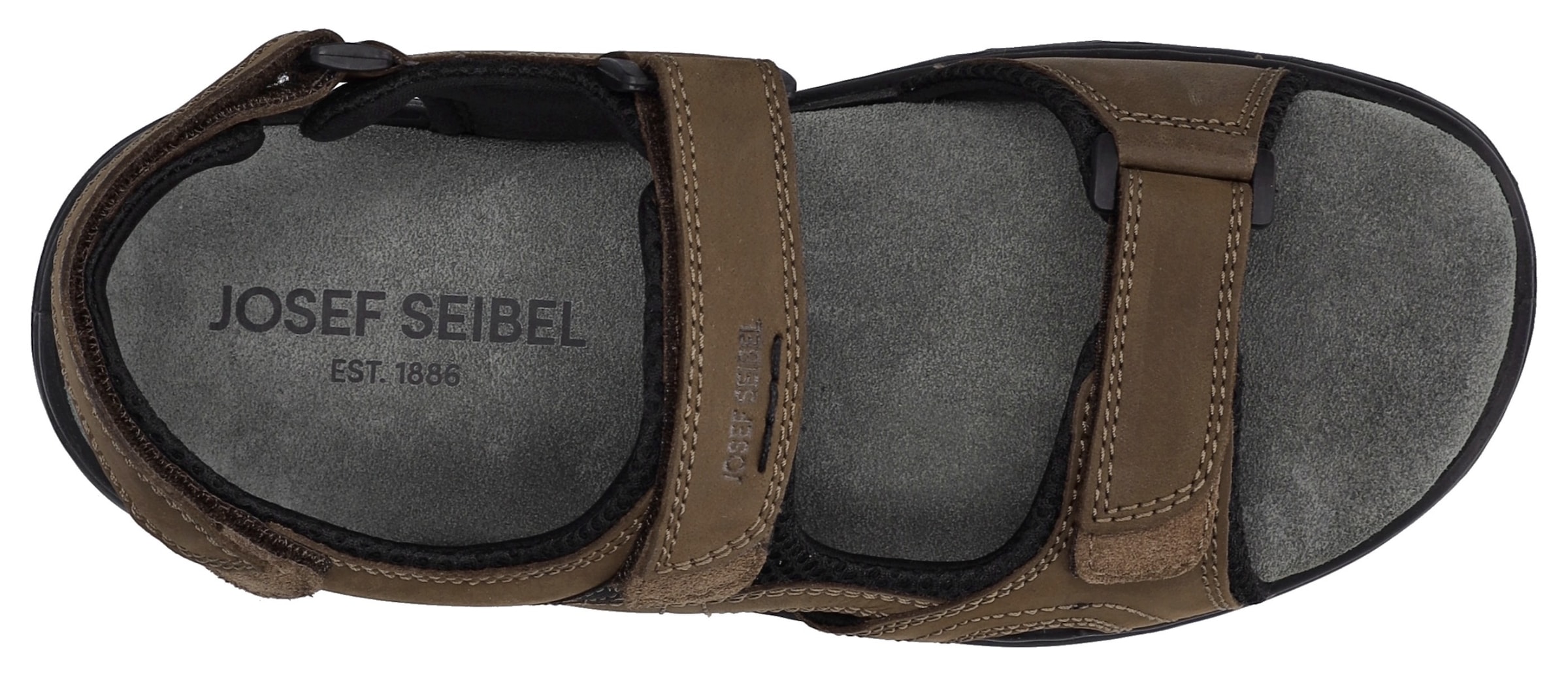 Josef Seibel Sandale »Marlon 06«, Sommerschuh, Klettschuh, Freizeitsandale, mit modischen Ziernähten