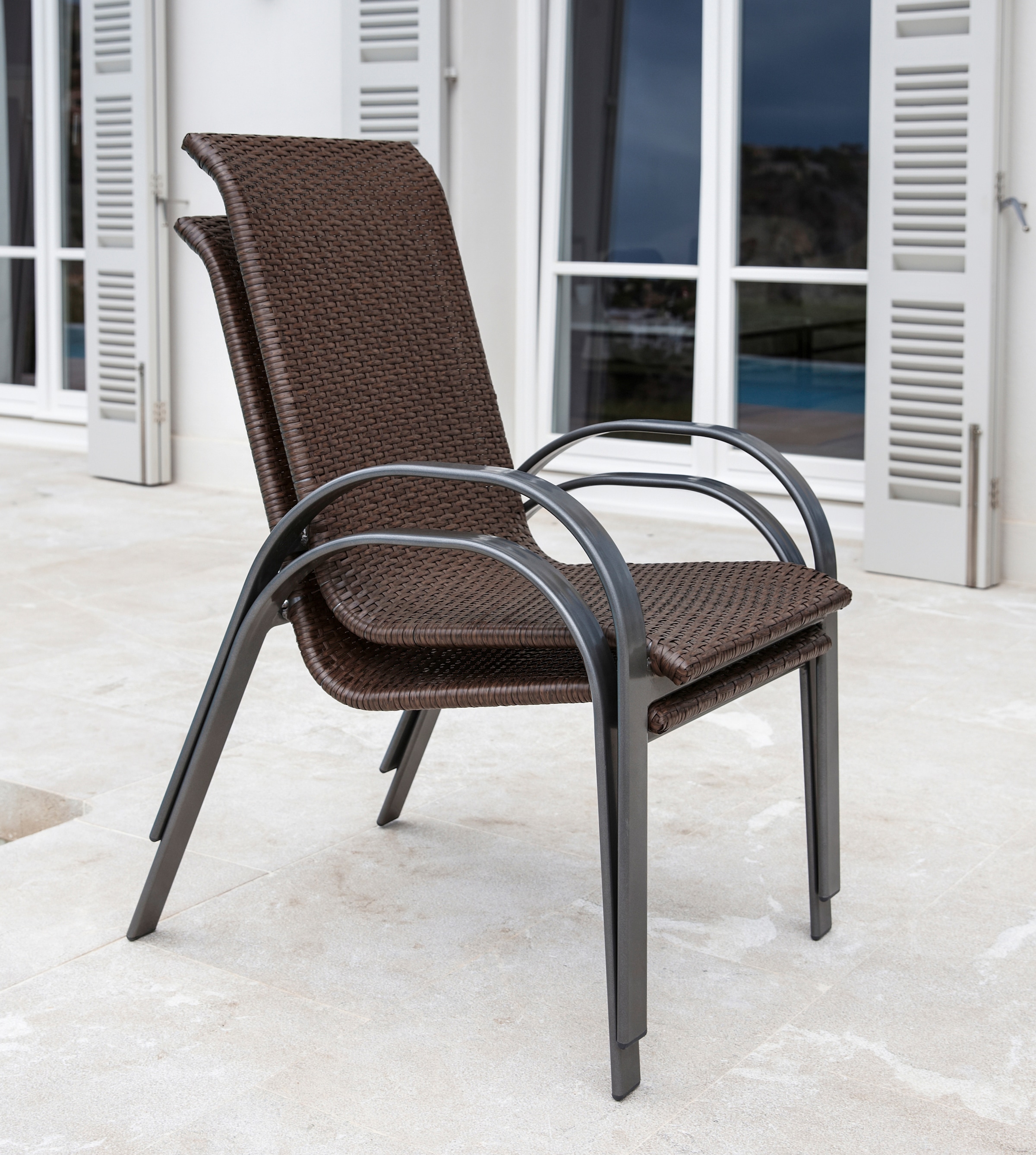 MERXX Gartensessel »Côte d´Azur« Set, 2 Stk. tlg. 2er Set, Aluminium, stape günstig online kaufen