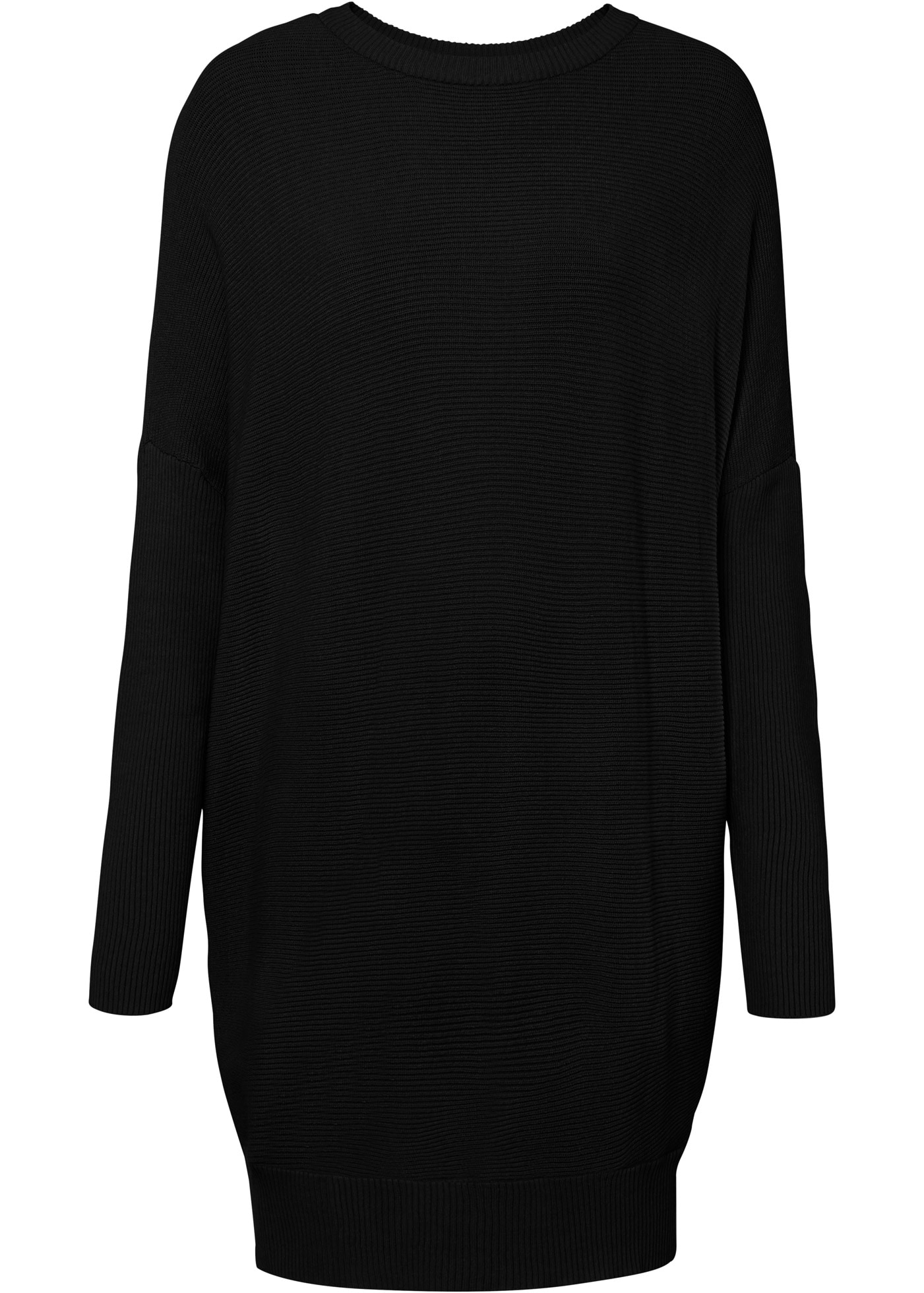 bonprix Longpullover aus Viskose-Mix, mit Langarm, für Wintermode, Oversize Passform