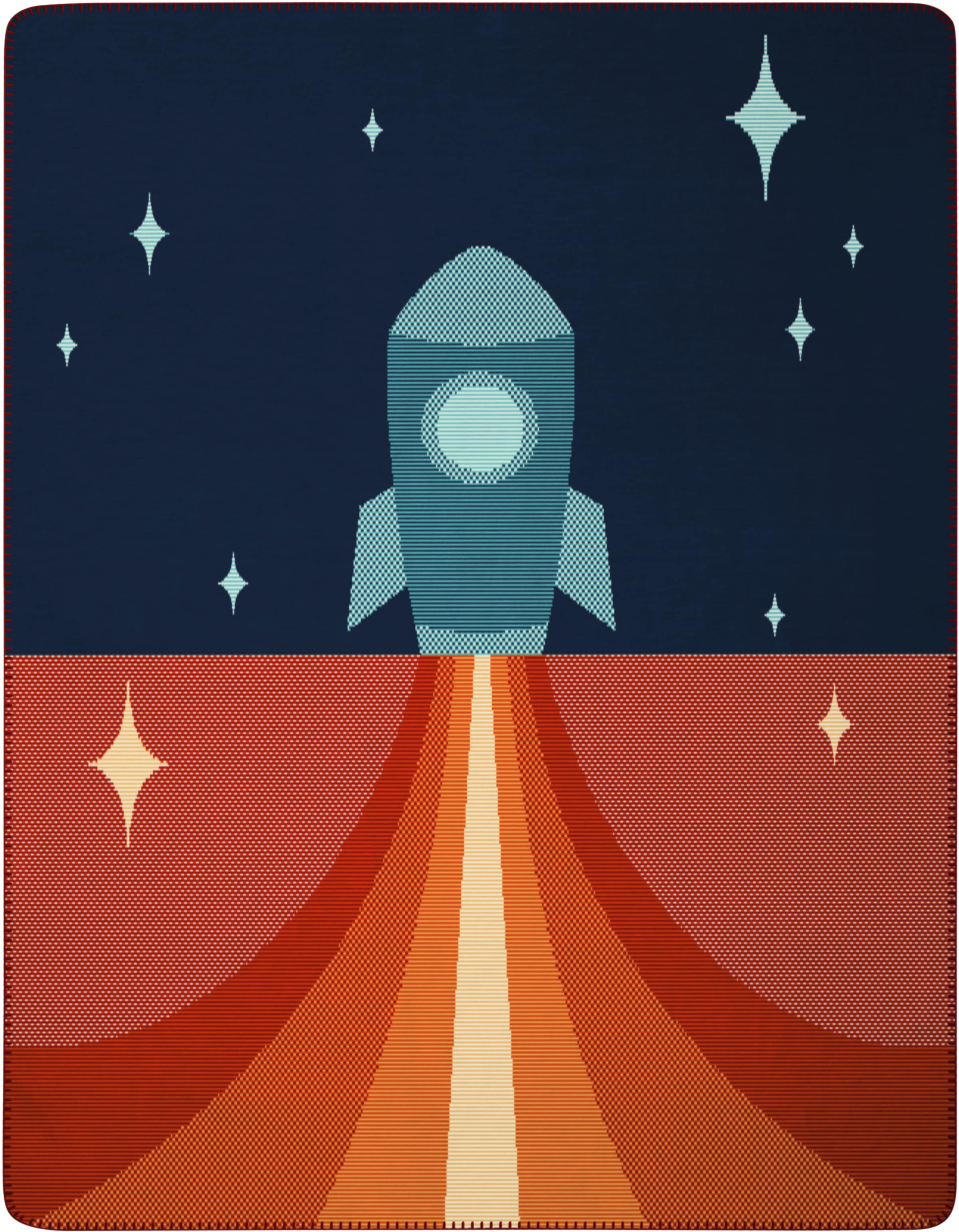 Biederlack Babydecke »Babydecke Little Rocket,«, 75 x 100, mit Zierstich günstig online kaufen