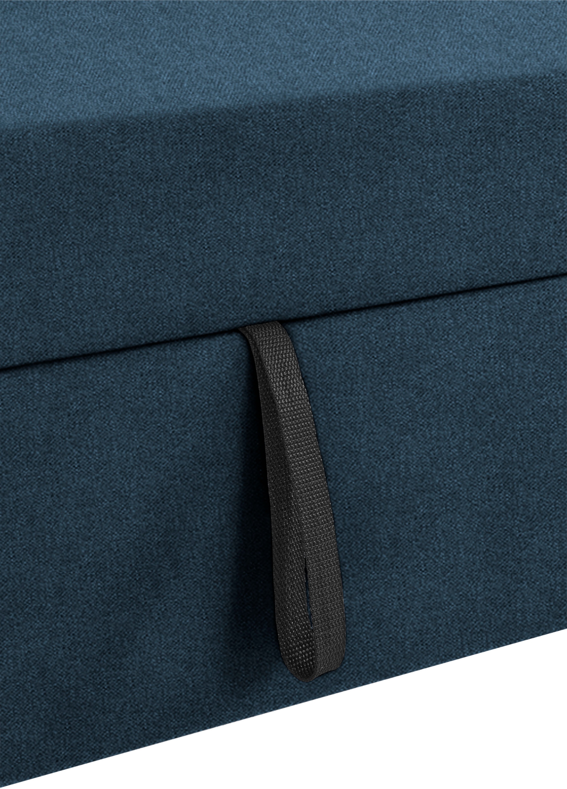 DOMO collection Ecksofa »Franzi, zeitlos und elegant, moderne Sitzheftung, L-Form«, wahlweise mit Kopfteilverstellung (dann Tiefe: 170 cm)