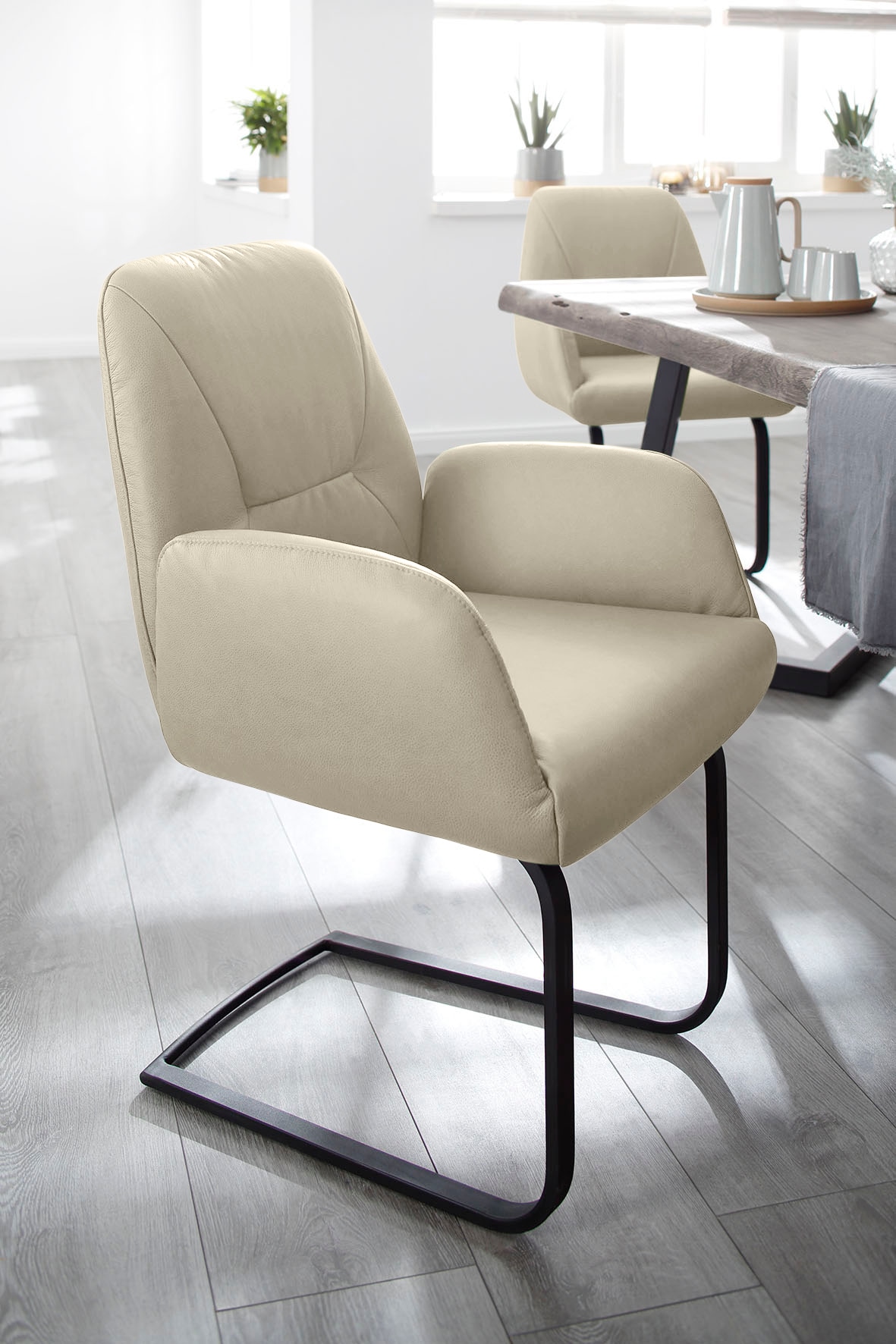 W.SCHILLIG Freischwinger »ole« () Gestell in Schwarz pulverbeschichtet günstig online kaufen