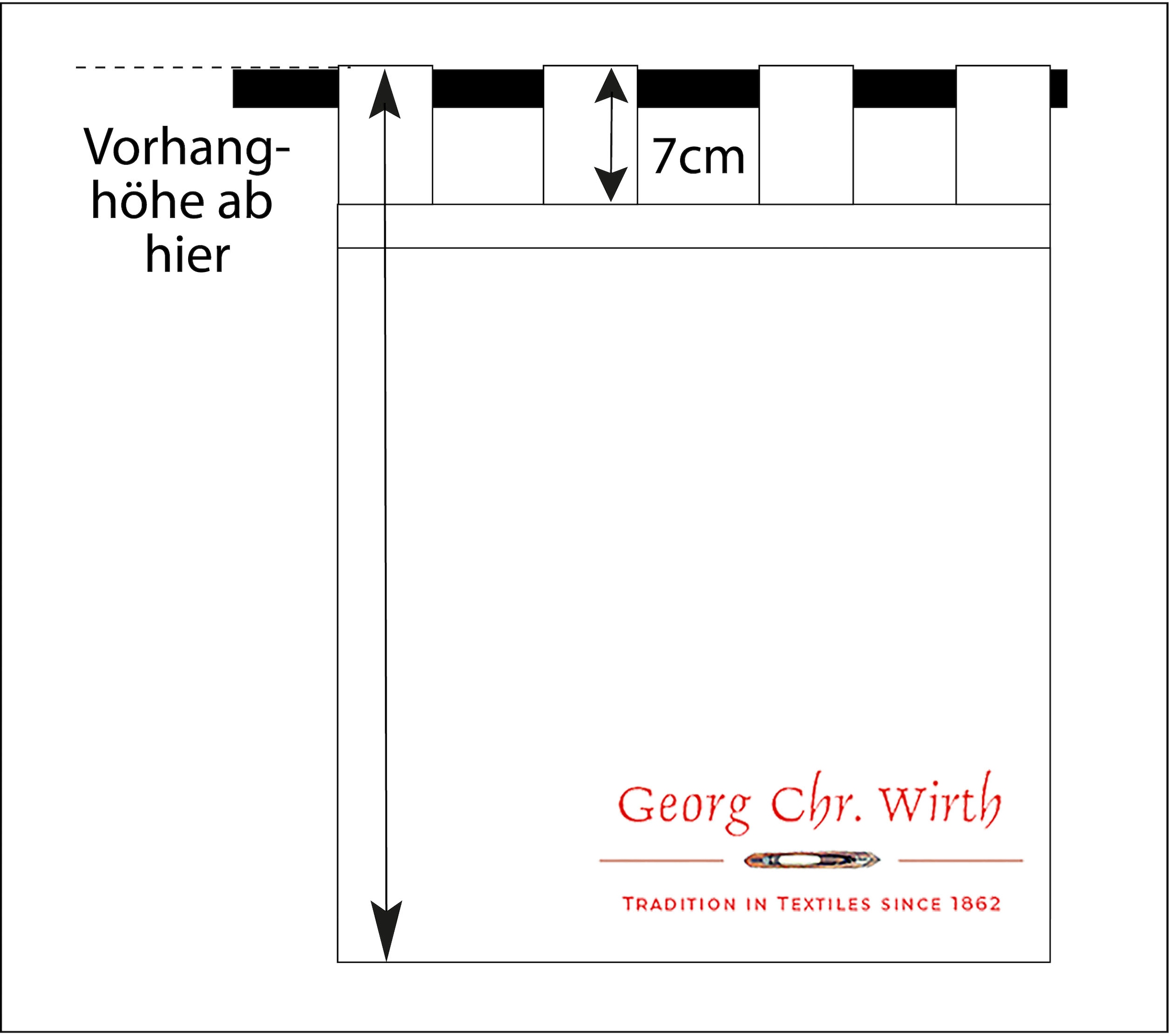Wirth Vorhang »Telfort«, (1 St.)