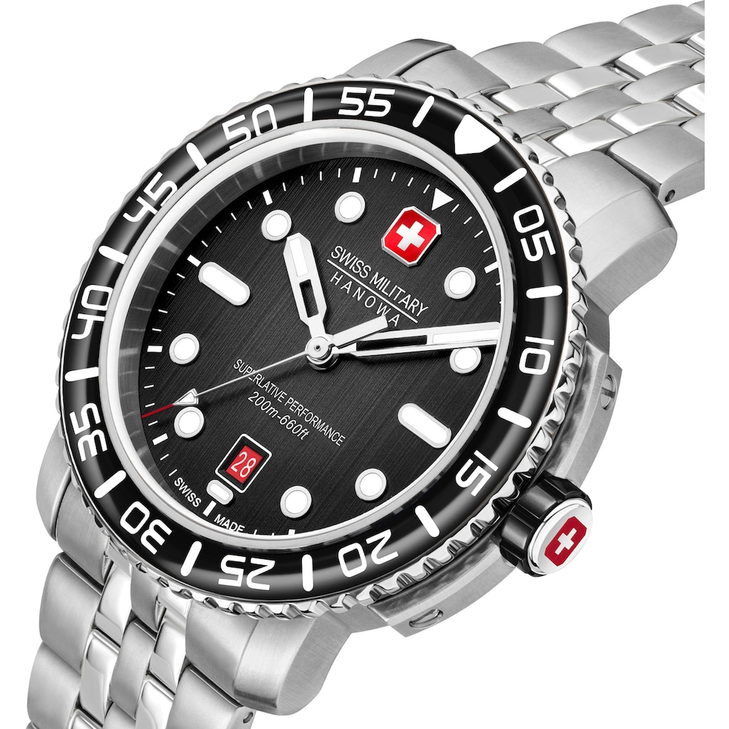Swiss Military Hanowa Schweizer Uhr »BLACK MARLIN, SMWGH0001702«