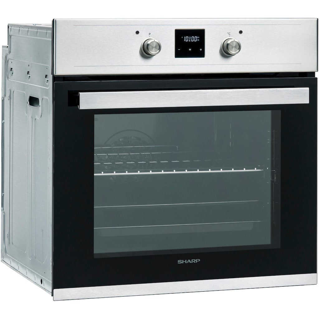 Sharp Backofen-Set »Power-Set Edelstahl«, K-60D19IM1-EU