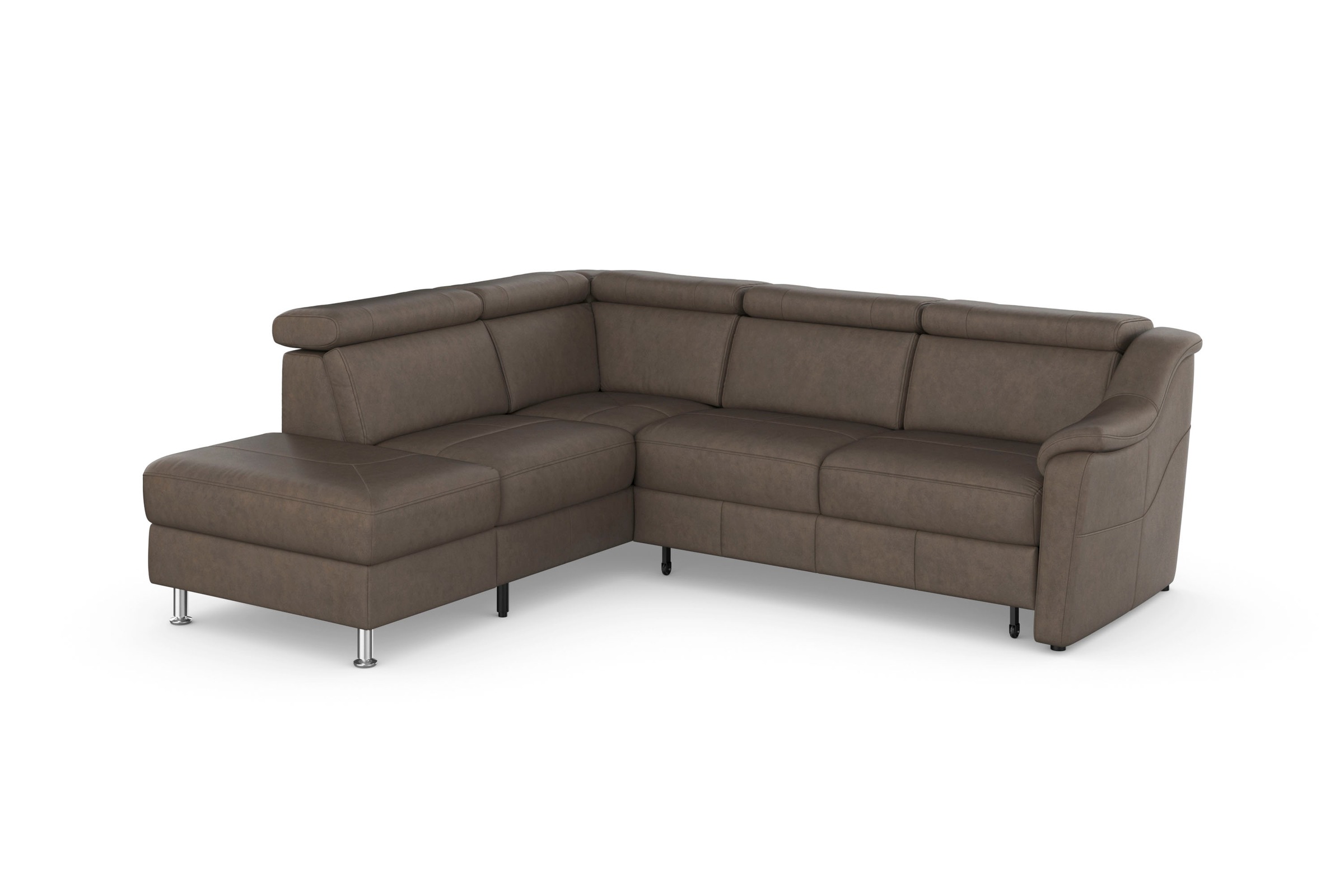 sit&more Ecksofa »Freetown L-Form«, inklusive Kopfteilverstellung und komfortablem Federkern
