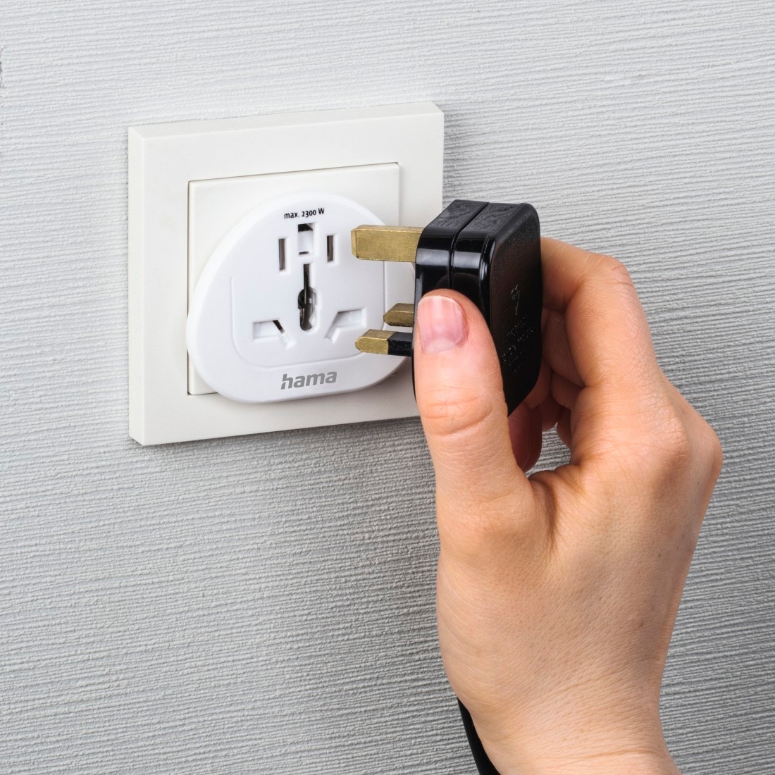 Hama Reiseadapter »Reiseadapter Typ E und F, 3 polig, universal, Welt nach Europa, Weiß«
