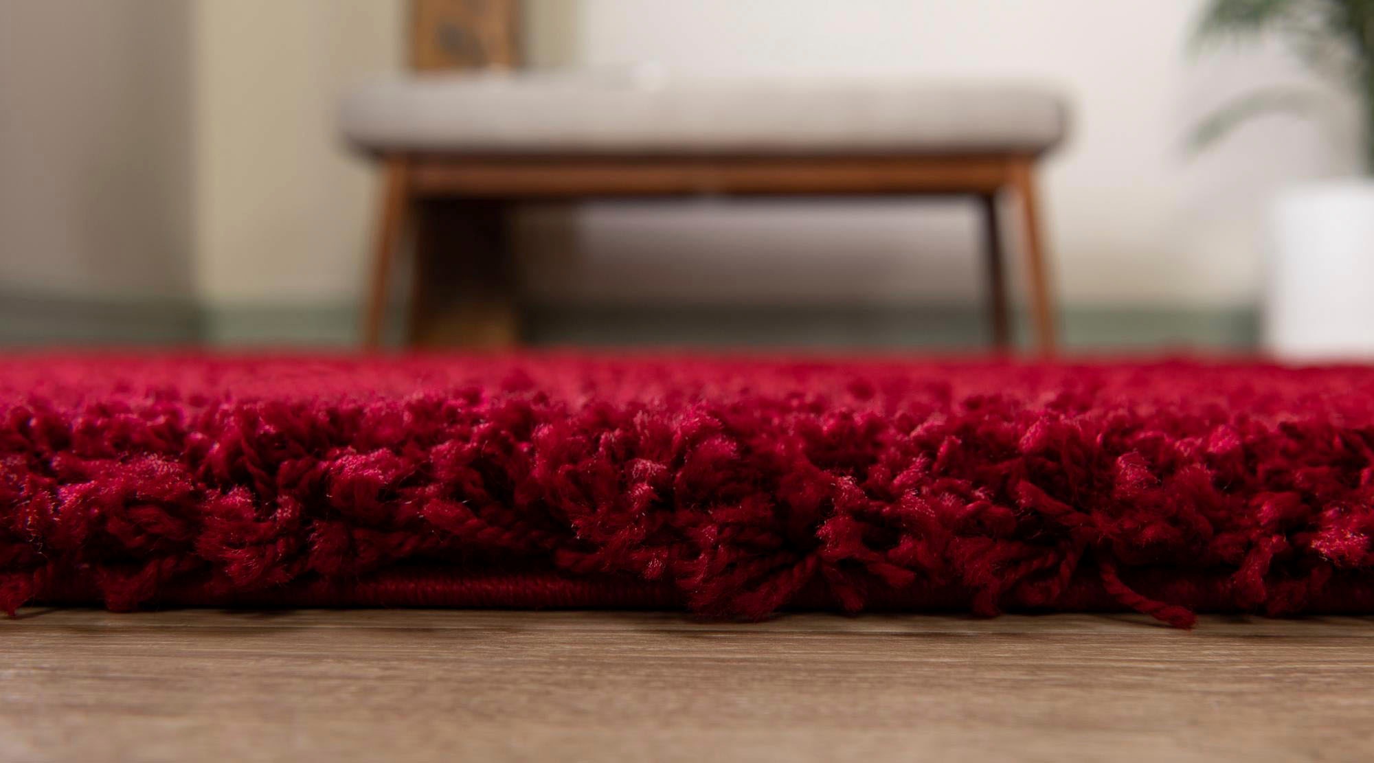 Myflair Möbel & Accessoires Hochflor-Teppich »Shaggy Shag, LAGERRÄUMUNG!«, rechteckig, 38 mm Höhe, gewebt, Uni Farben, ideal im Wohnzimmer & Schlafzimmer