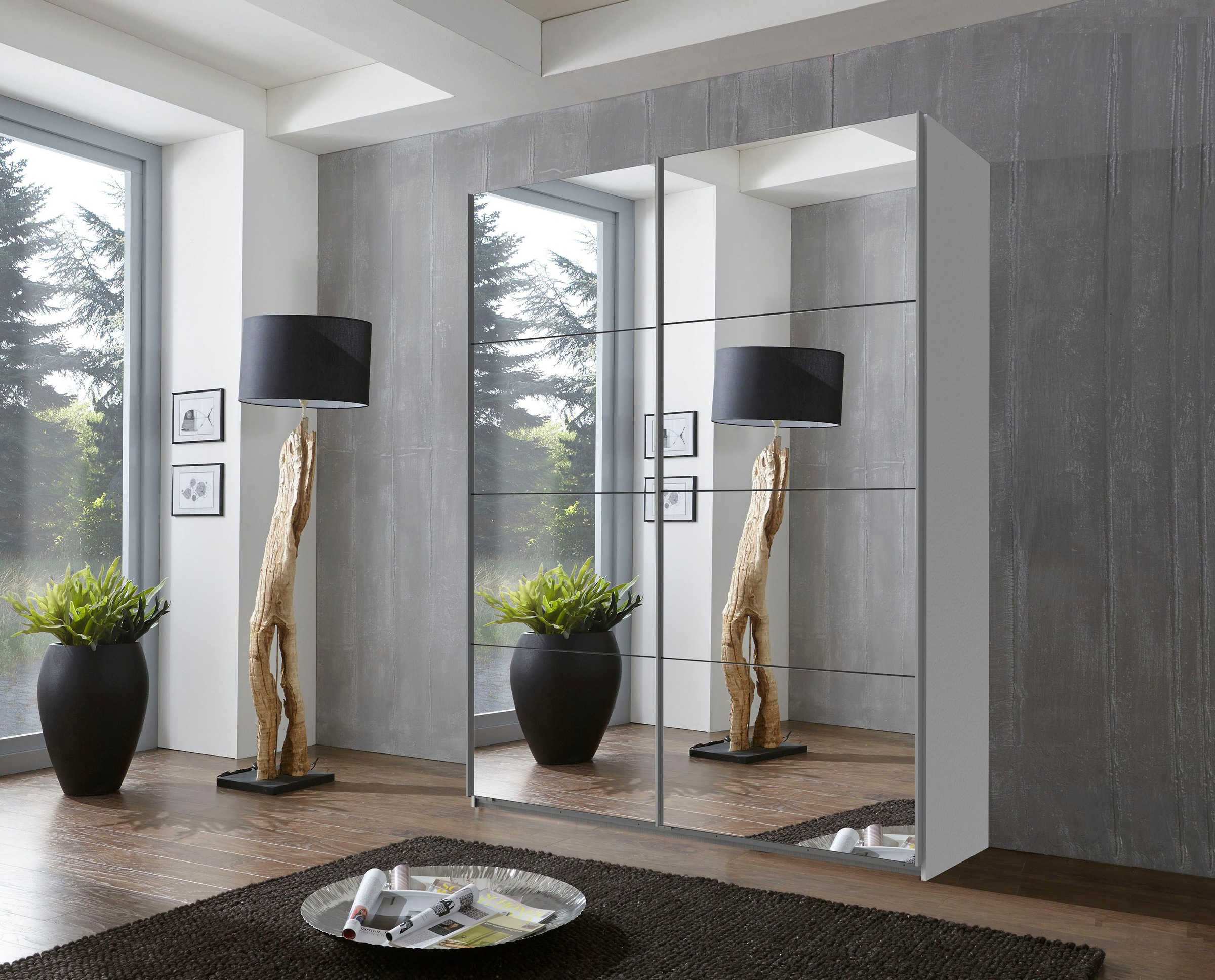 Wimex Schwebetürenschrank "England" 2-türig, mit vollverspiegelter Schrankf günstig online kaufen