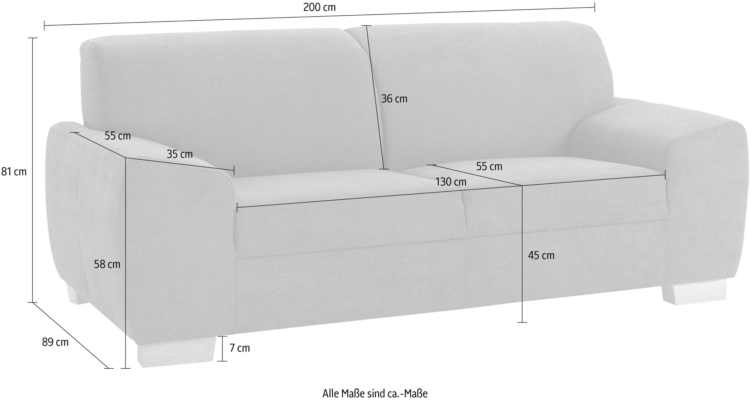 DOMO collection 2-Sitzer »Incanto«
