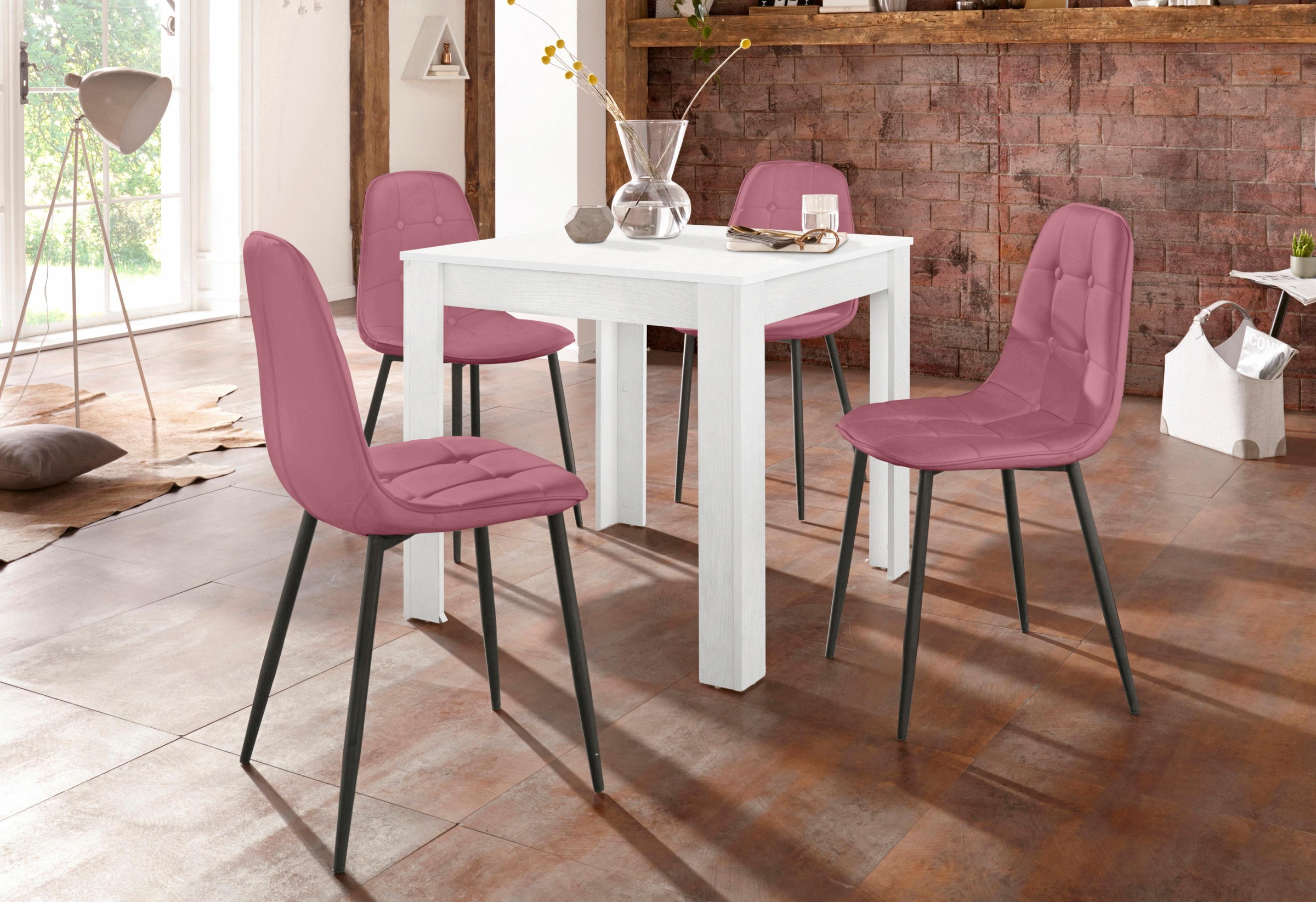 INOSIGN Essgruppe Set, 5 Stk. tlg. mit Esstisch 80 cm breit günstig online kaufen