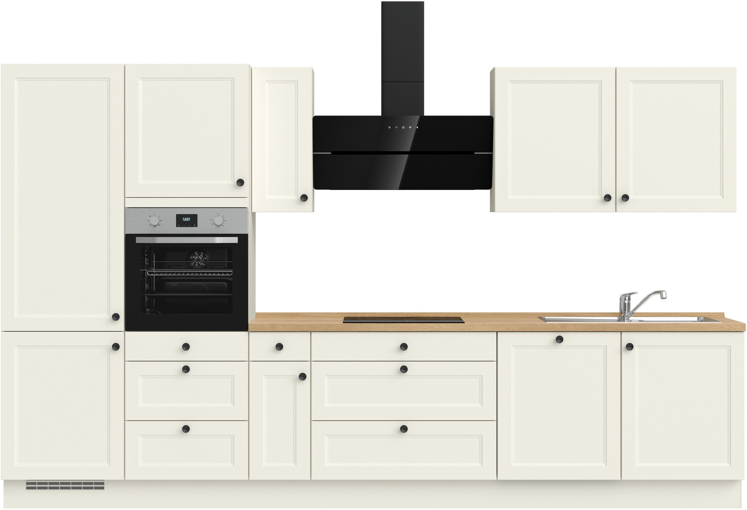 nobilia® Küchenzeile »"Cascada II"«, vormontiert, Breite 360 cm, Ausrichtun günstig online kaufen