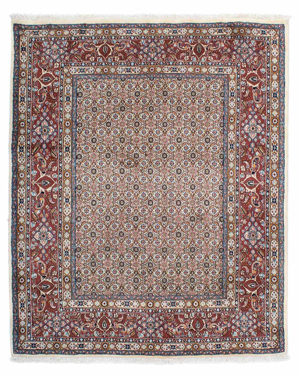 morgenland Wollteppich »Moud Stark Gemustert Beige 231 x 165 cm«, rechtecki günstig online kaufen