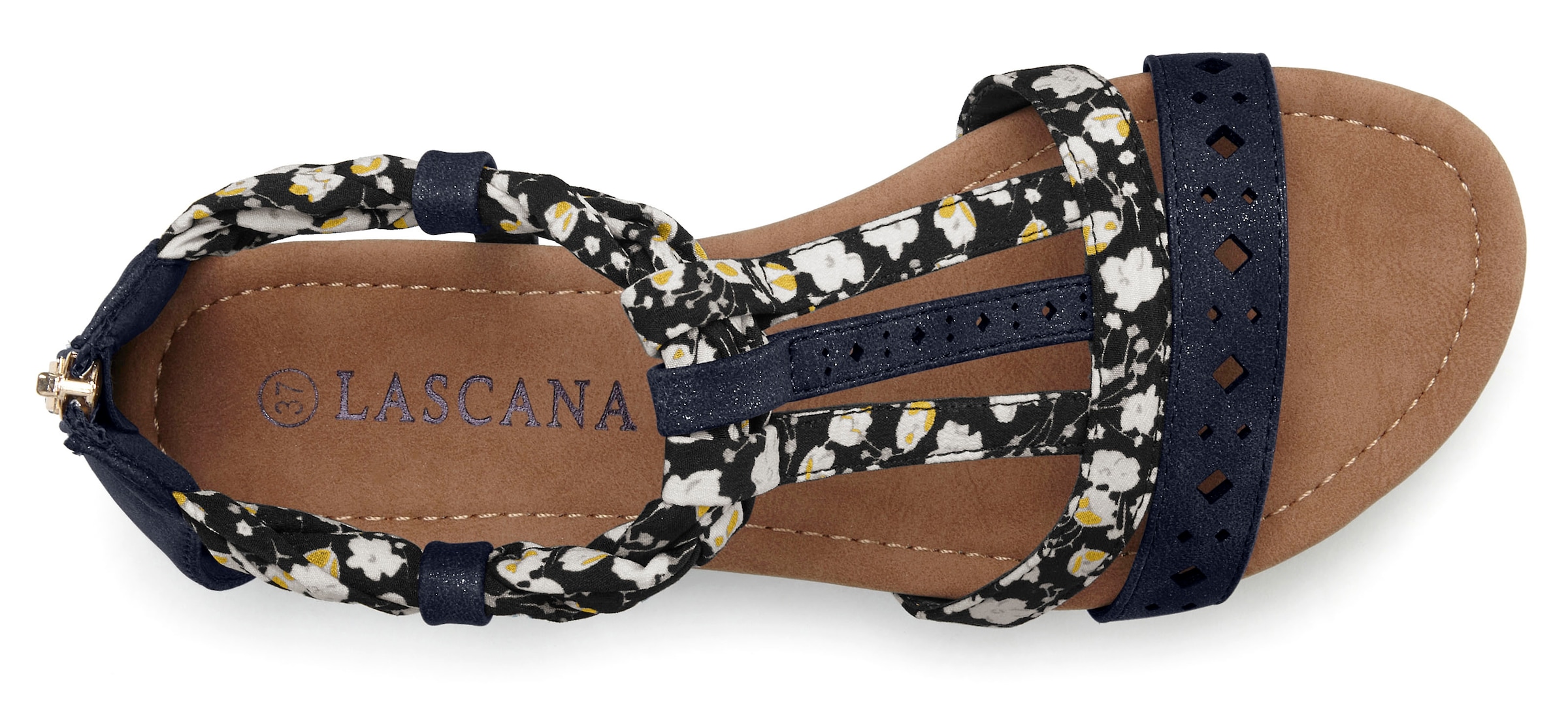 LASCANA Sandale »Sommerschuh«  Sandalette, Sommerschuh mit Riemchen im Festival-Look VEGAN