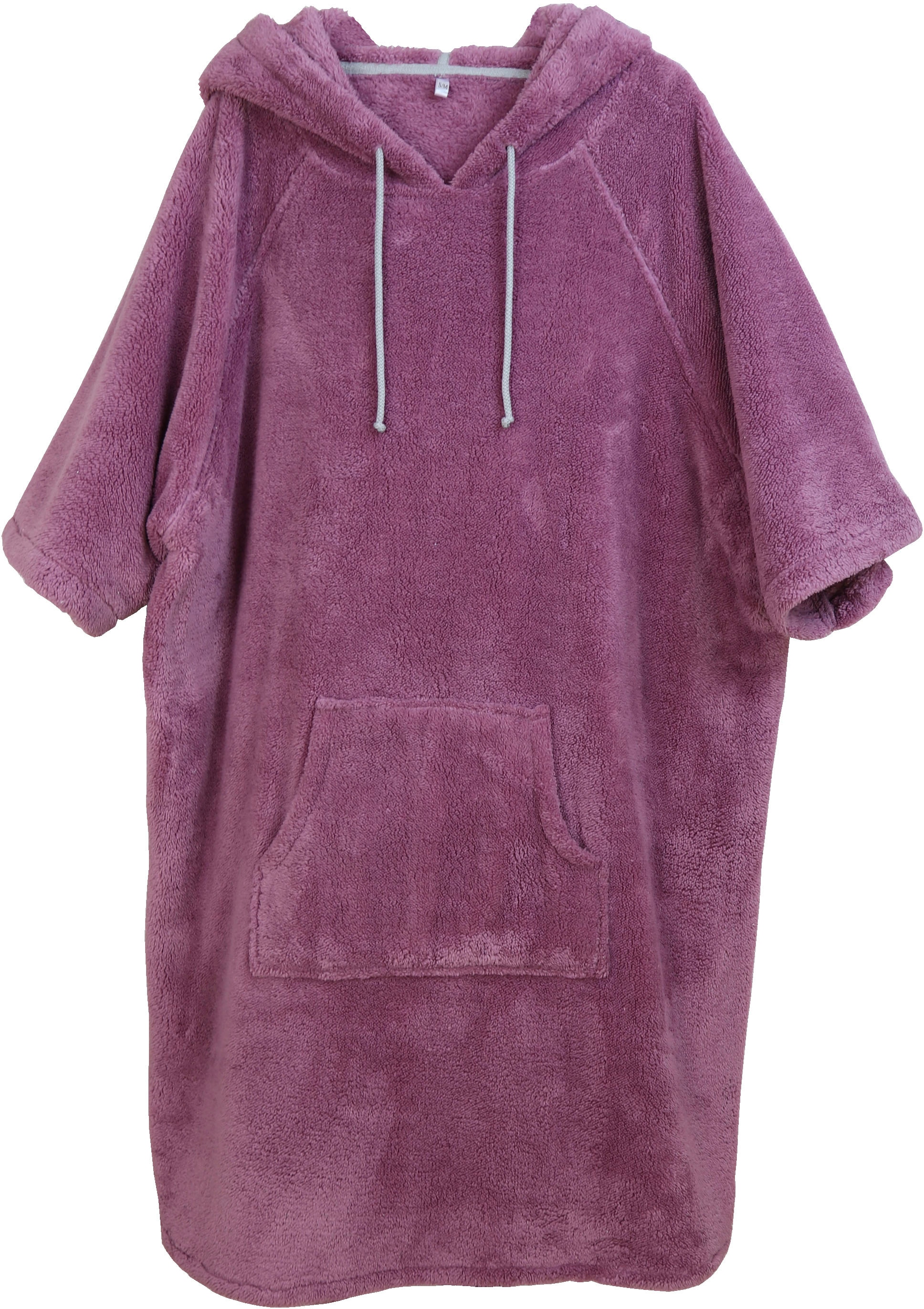 my home Badeponcho »Lillou, ideal für Sauna, Spa & im Urlaub«, (1 St.), weich und kuschelig, Fleece, Unisex, für Damen und Herren, Surfponcho