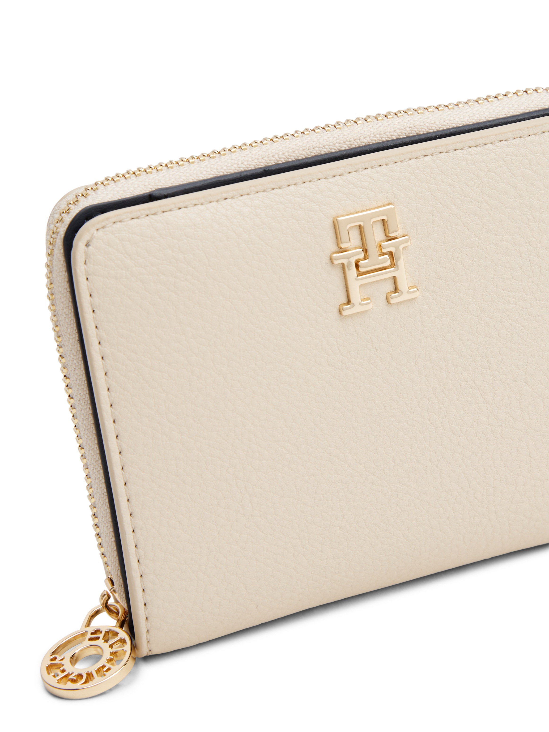 Tommy Hilfiger Geldbörse »TH DISTINCT MED ZA«, Damen Geldbeutel, Portemonnaie mit TH-Schmuckelement