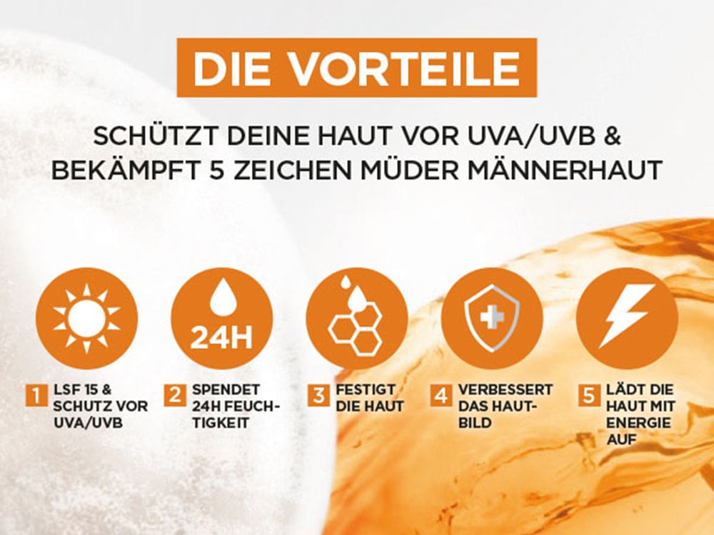 L'ORÉAL PARIS MEN EXPERT Gesichtsgel »HYDRA ENERGY 24H ANTI-MÜDIGKEIT FEUCHTIGKEITSPFLEGE LSF15« mit Lichtschutzfaktor