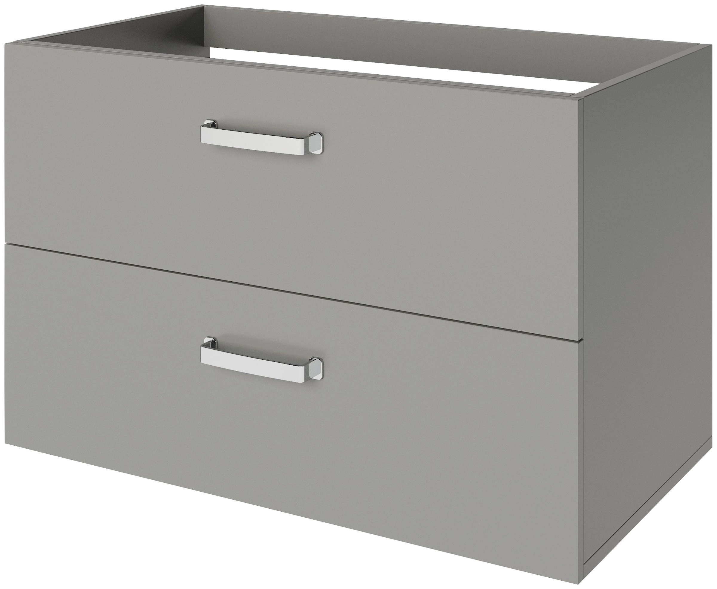 welltime Waschtisch »Cosmo«, Breite 80cm, mit Keramik Waschbecken, Badmöbel, Waschplatz eiche