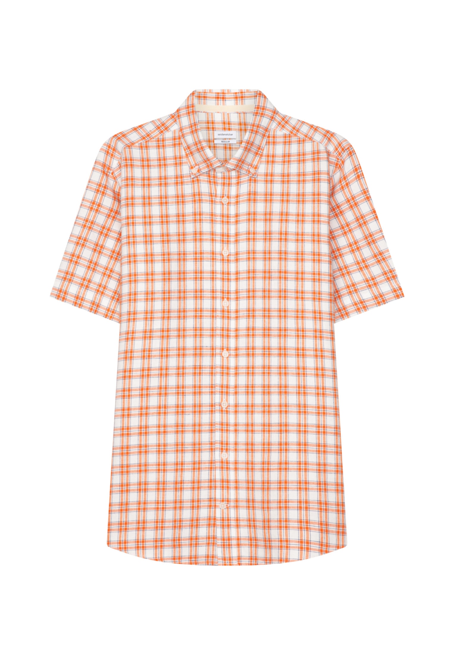 seidensticker Businesshemd »Schwarze Rose«, Regular Kurzarm Button-Down-Kragen Karo