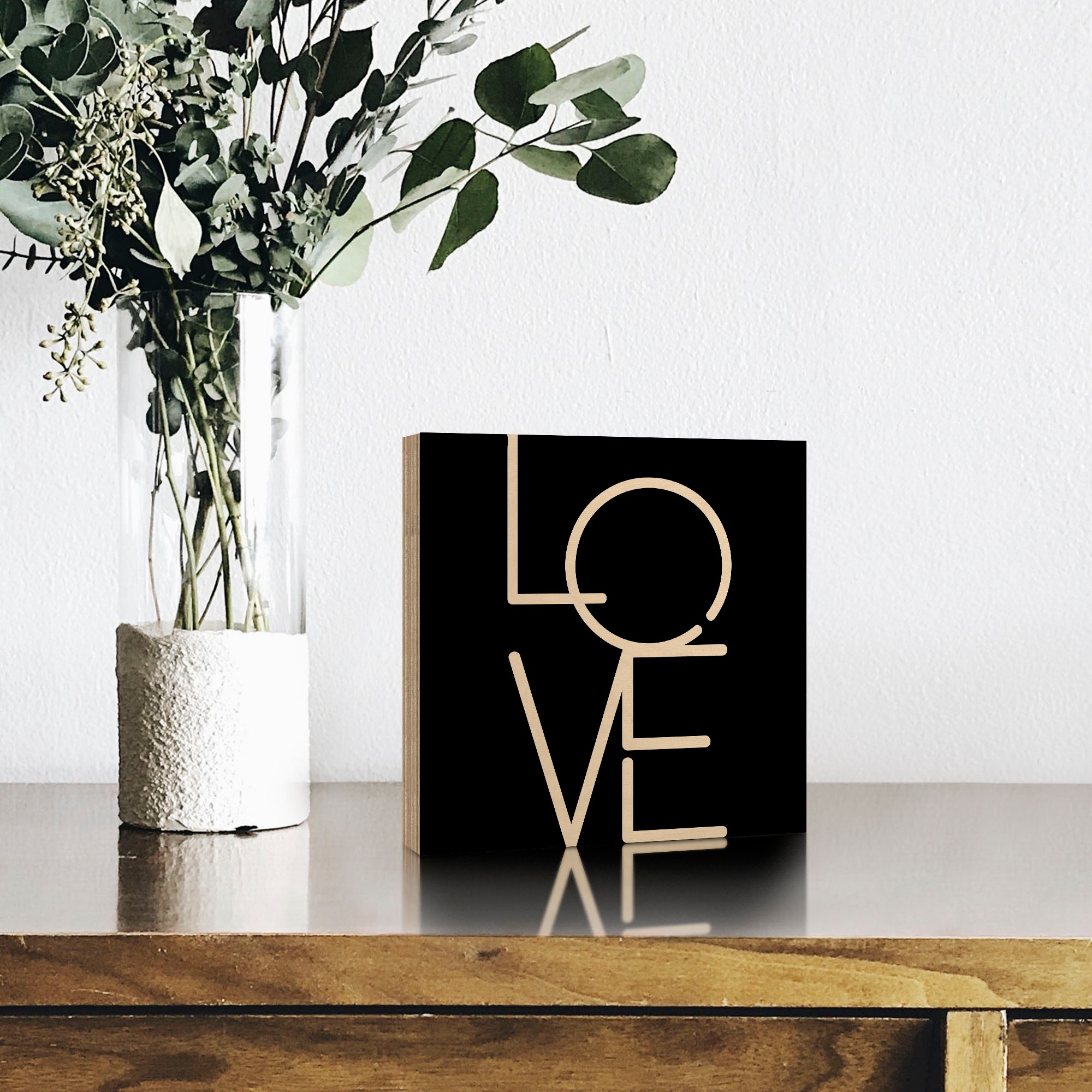 Artland Holzbild »Love - Liebe« Sprüche & Texte 1 Stk. tlg. günstig online kaufen