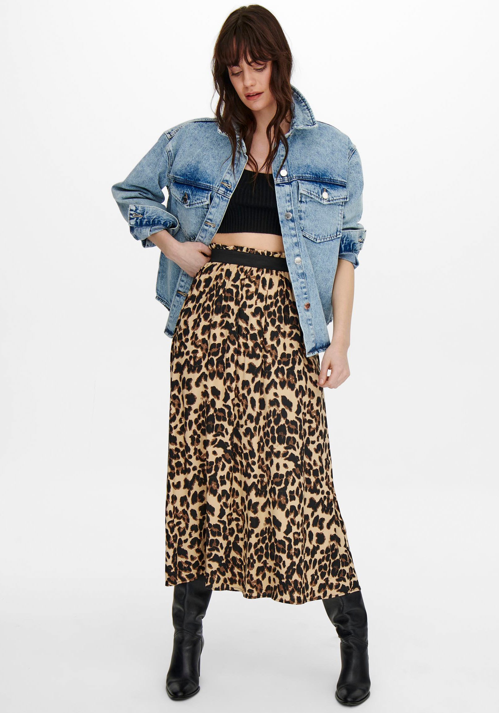 4. Bild von ONLY Maxirock »ONLVENEDIG AOP LIFE LONG SKIRT«