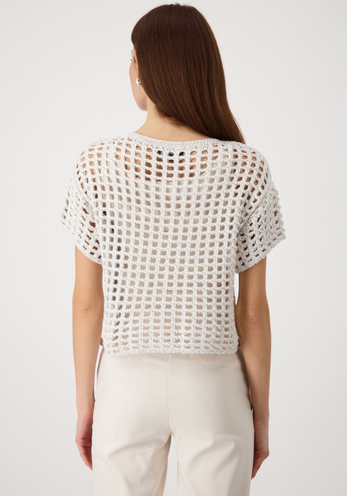Monari Strickpullover, aus Ajourstrick