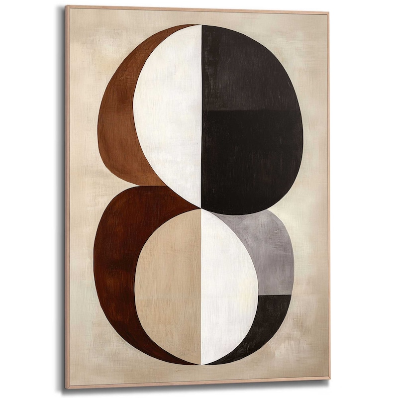 REINDERS! Poster »Earth Essence« Wohnzimmer - Formen - Organisch - Braun - MDF - Abstrakt - 50x70 cm Farbe Bild(er): Braun