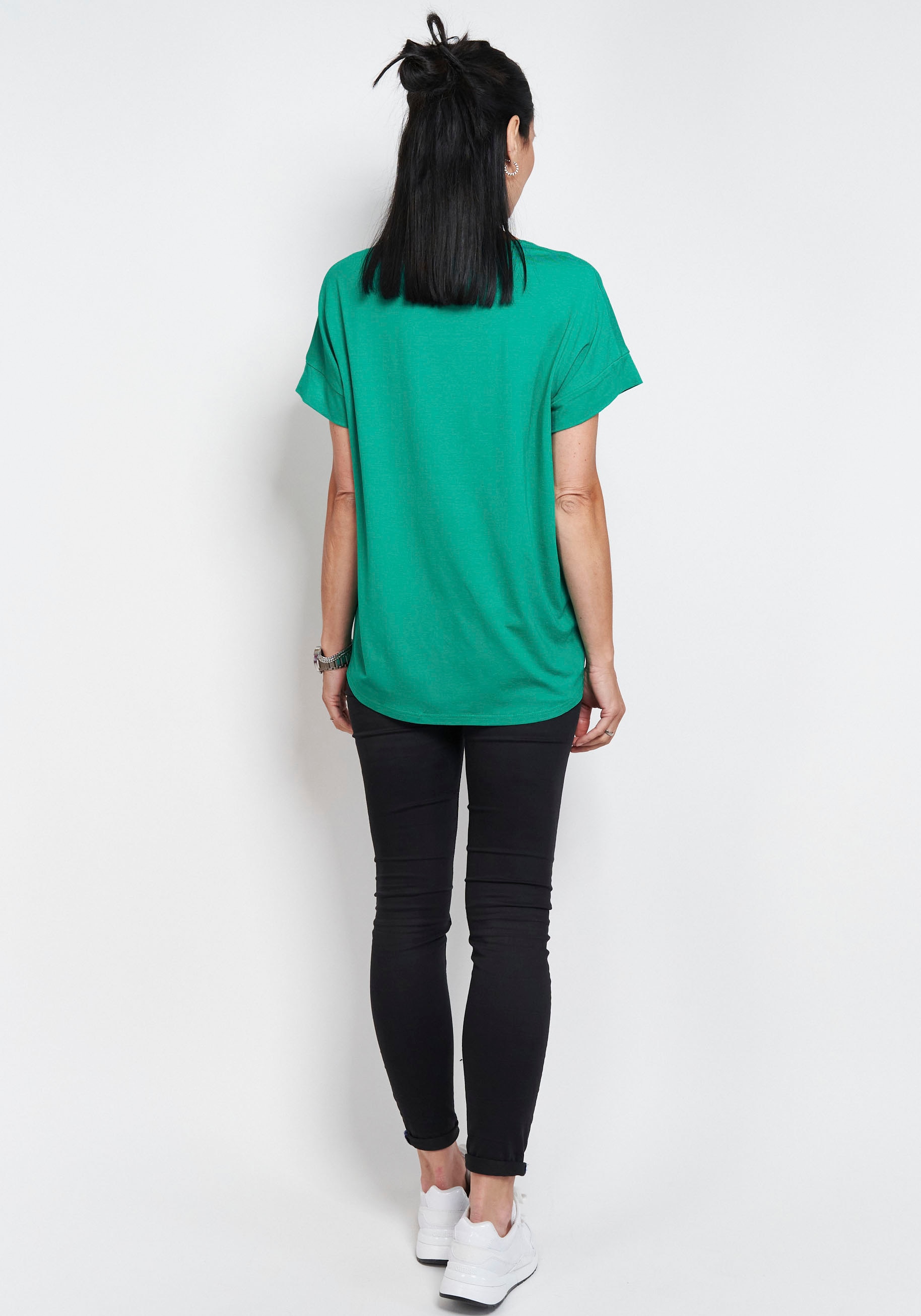 Seidel Moden Kurzarmshirt, mit überschnittenen kaufen online Schultern