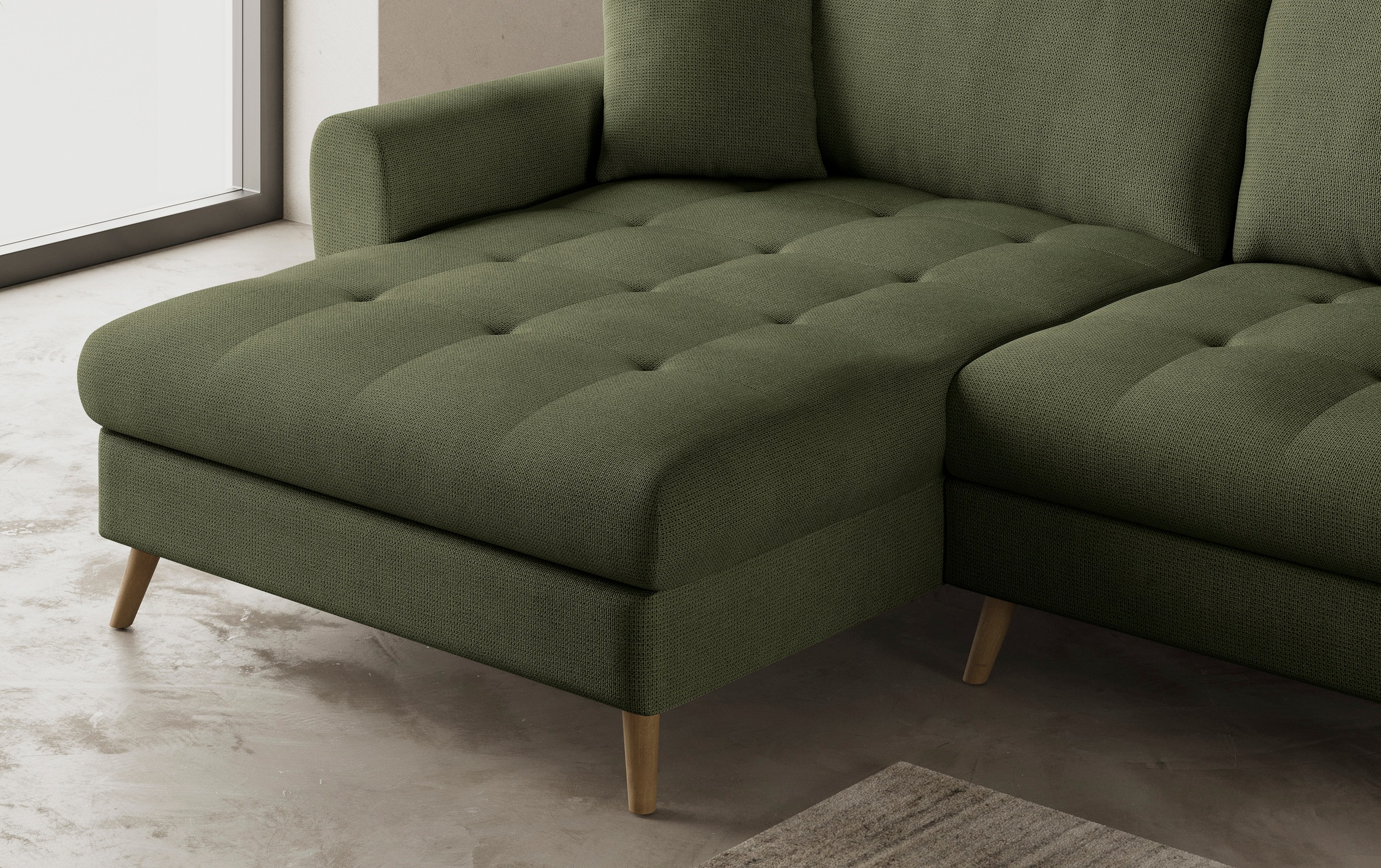 Mr. Couch Ecksofa »Blackburn II, L-Form«, Mit Kaltschaumpolsterung bis 140 kg belastbar